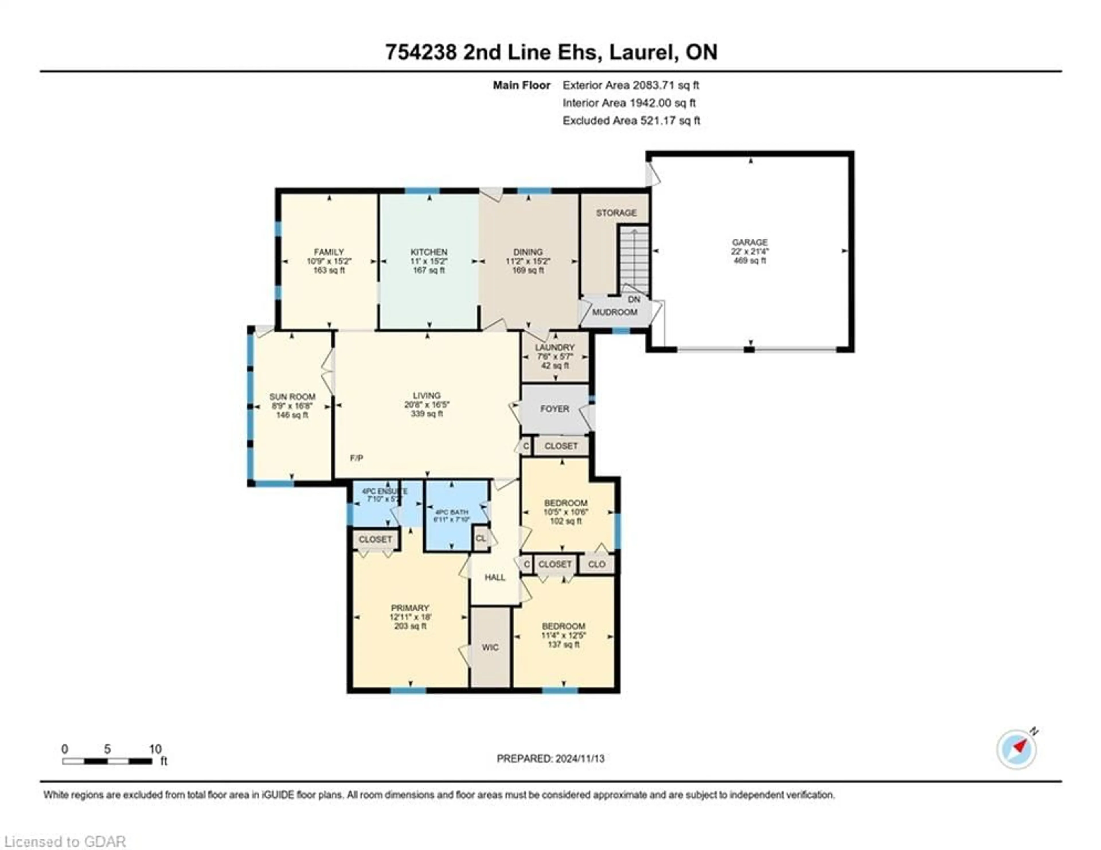 Floor plan for 754238 2nd Line Ehs, Mono Ontario L9W 5W8