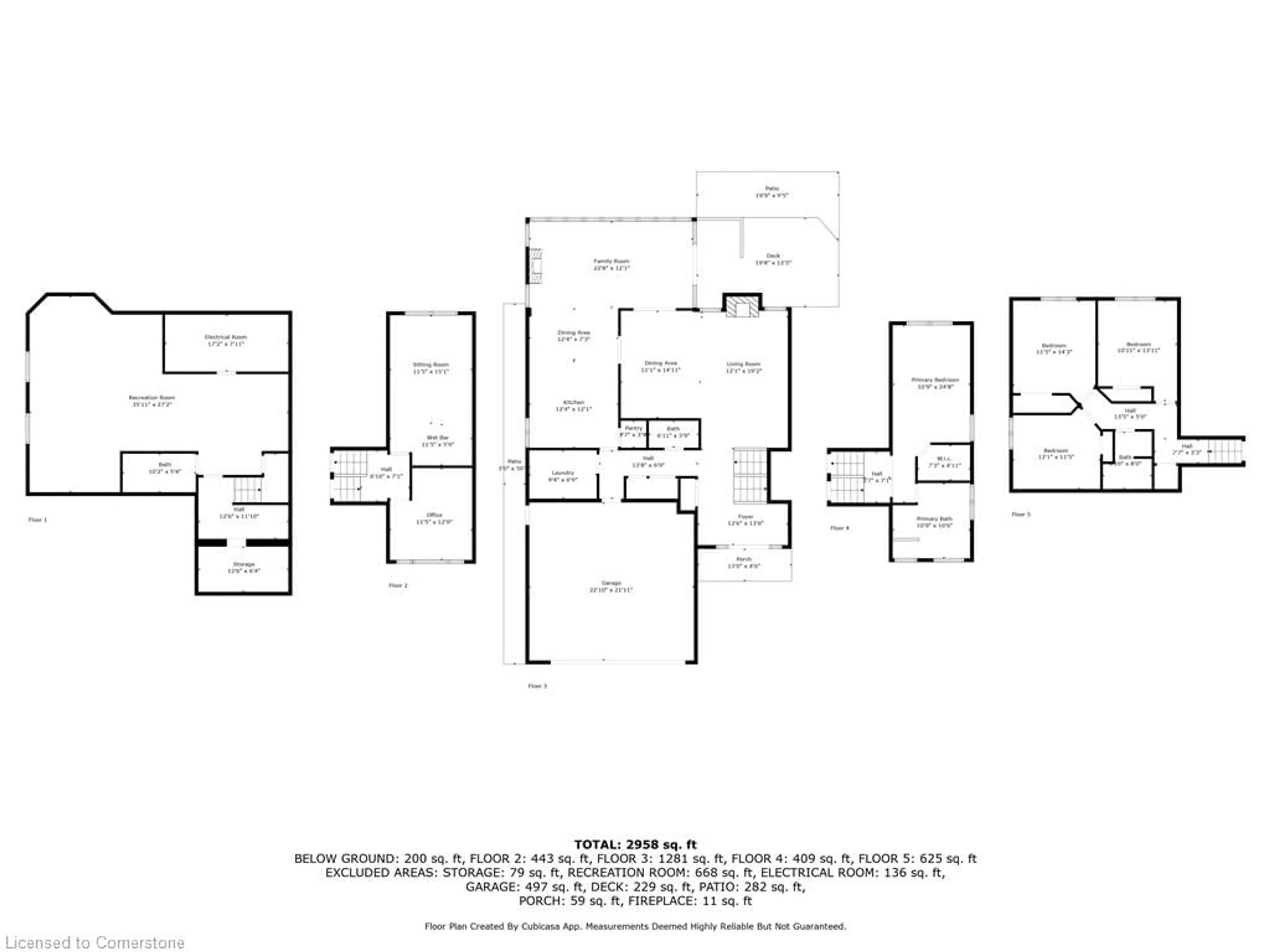 Floor plan for 1351 Hazelton Blvd, Burlington Ontario L7P 4T9