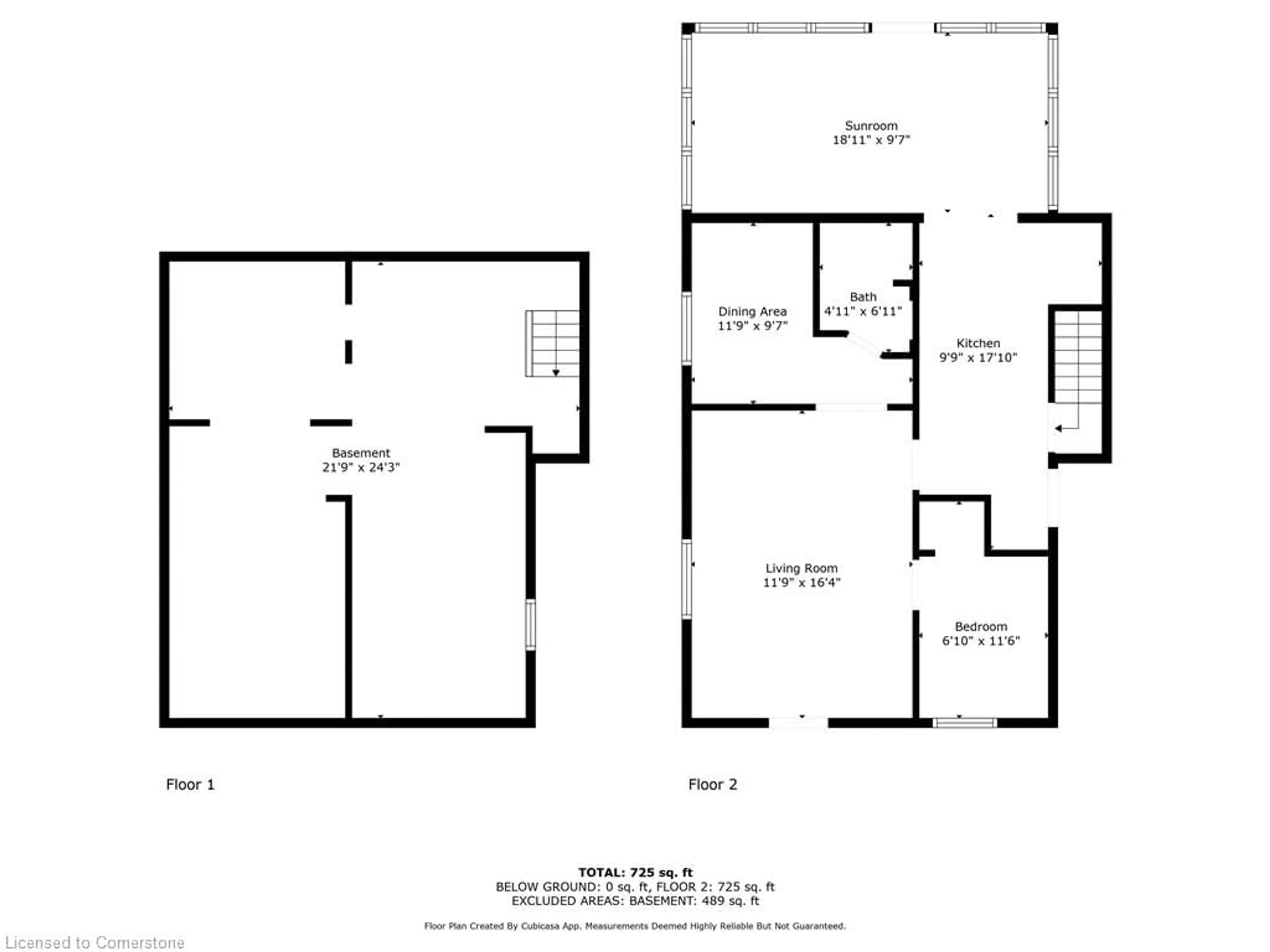 Floor plan for 8 Josephine St, St. Catharines Ontario L2S 1J2