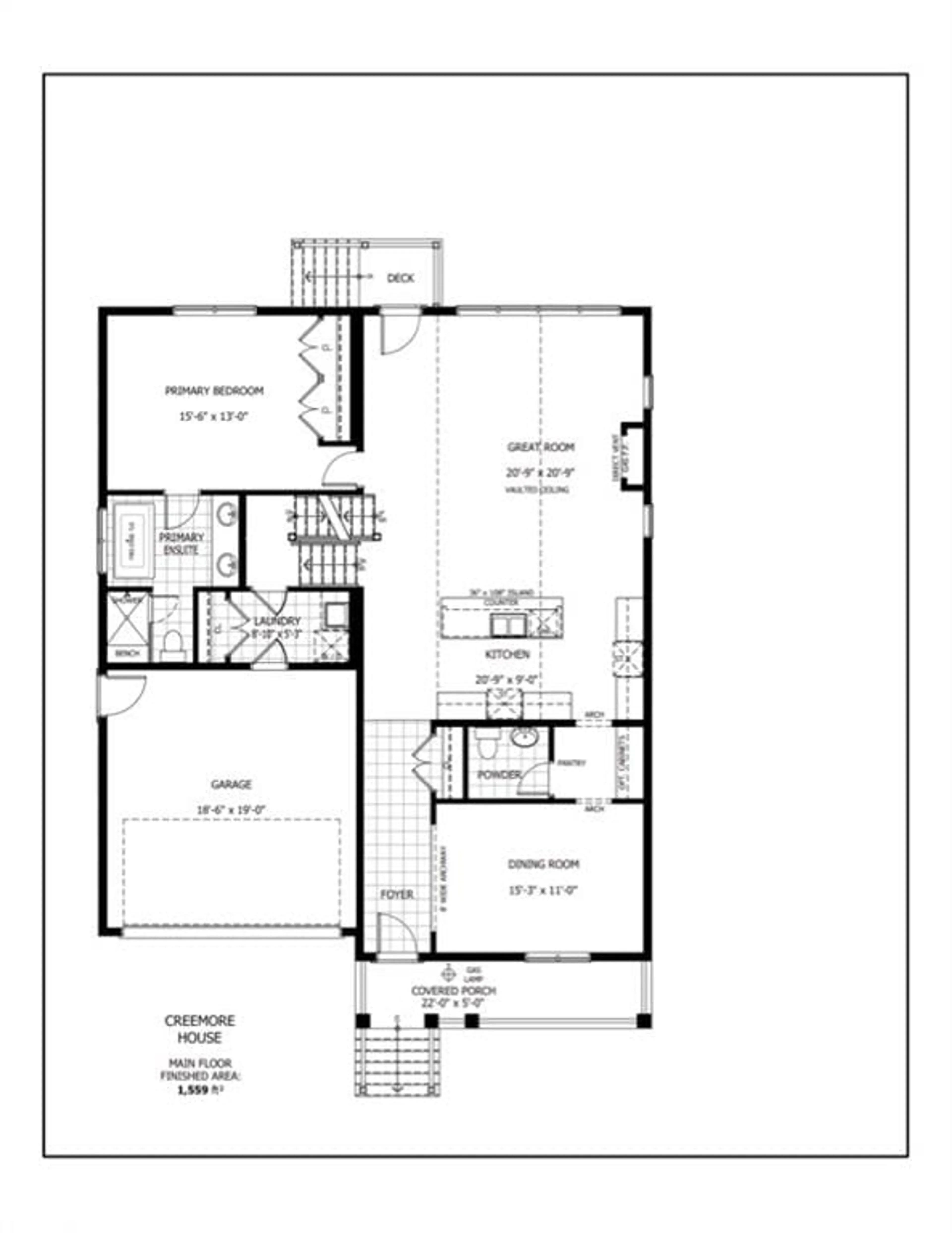 Floor plan for LT46-35 Caroline St, Creemore Ontario L0M 1G0