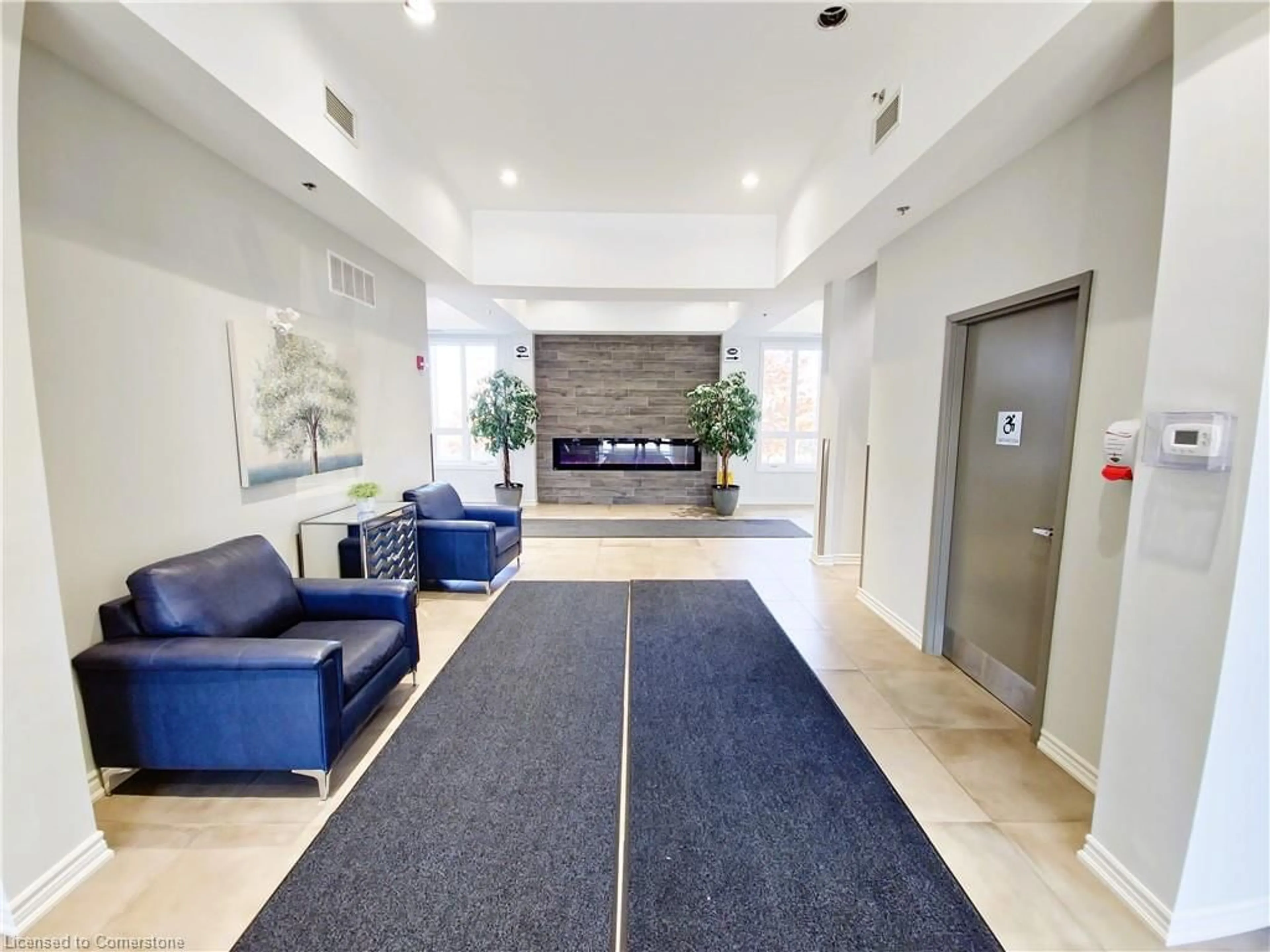 Indoor lobby, carpet floors for 1360 Costigan Rd #110, Milton Ontario L9T 0Y8