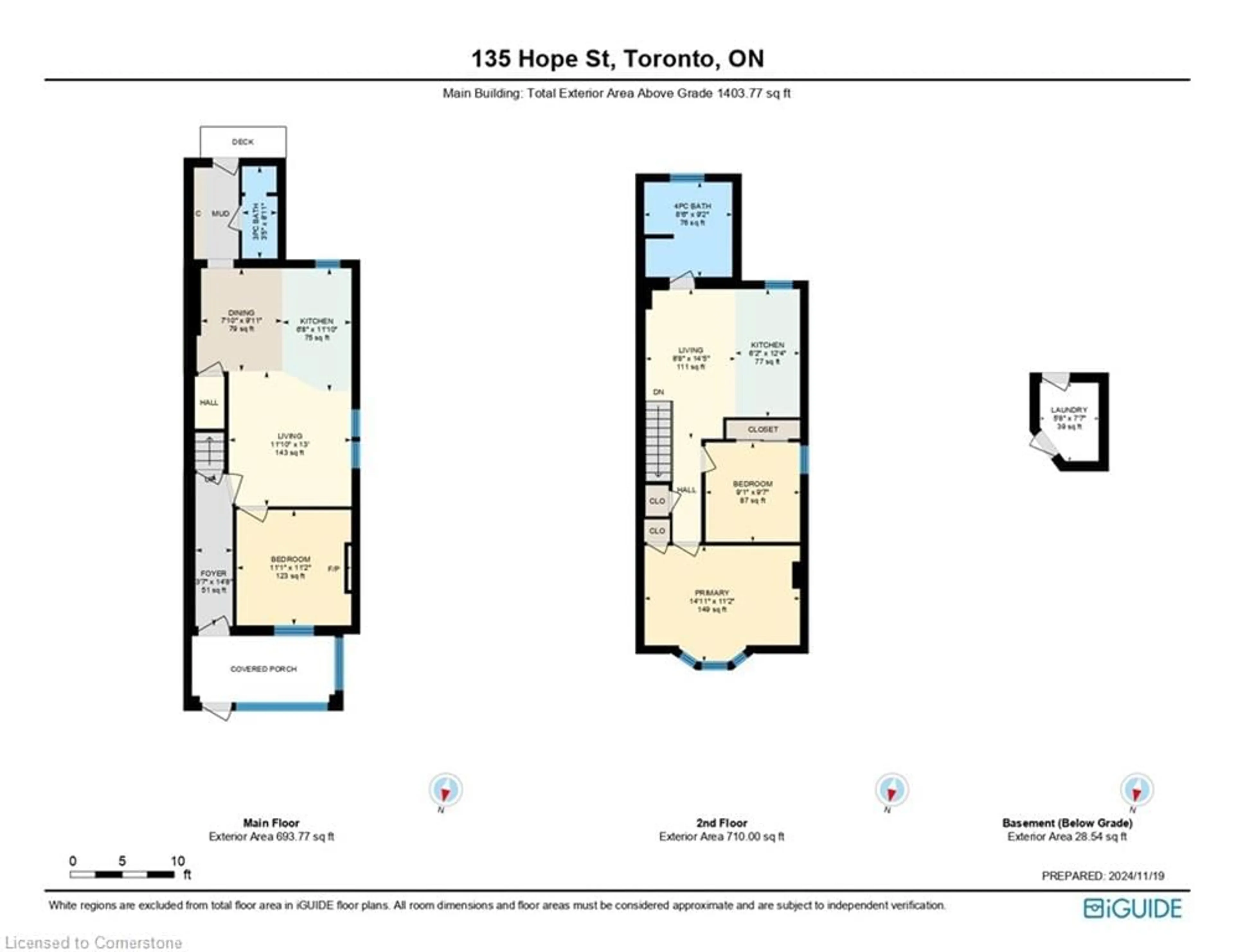 Floor plan for 135 Hope St, Toronto Ontario M6E 1K2