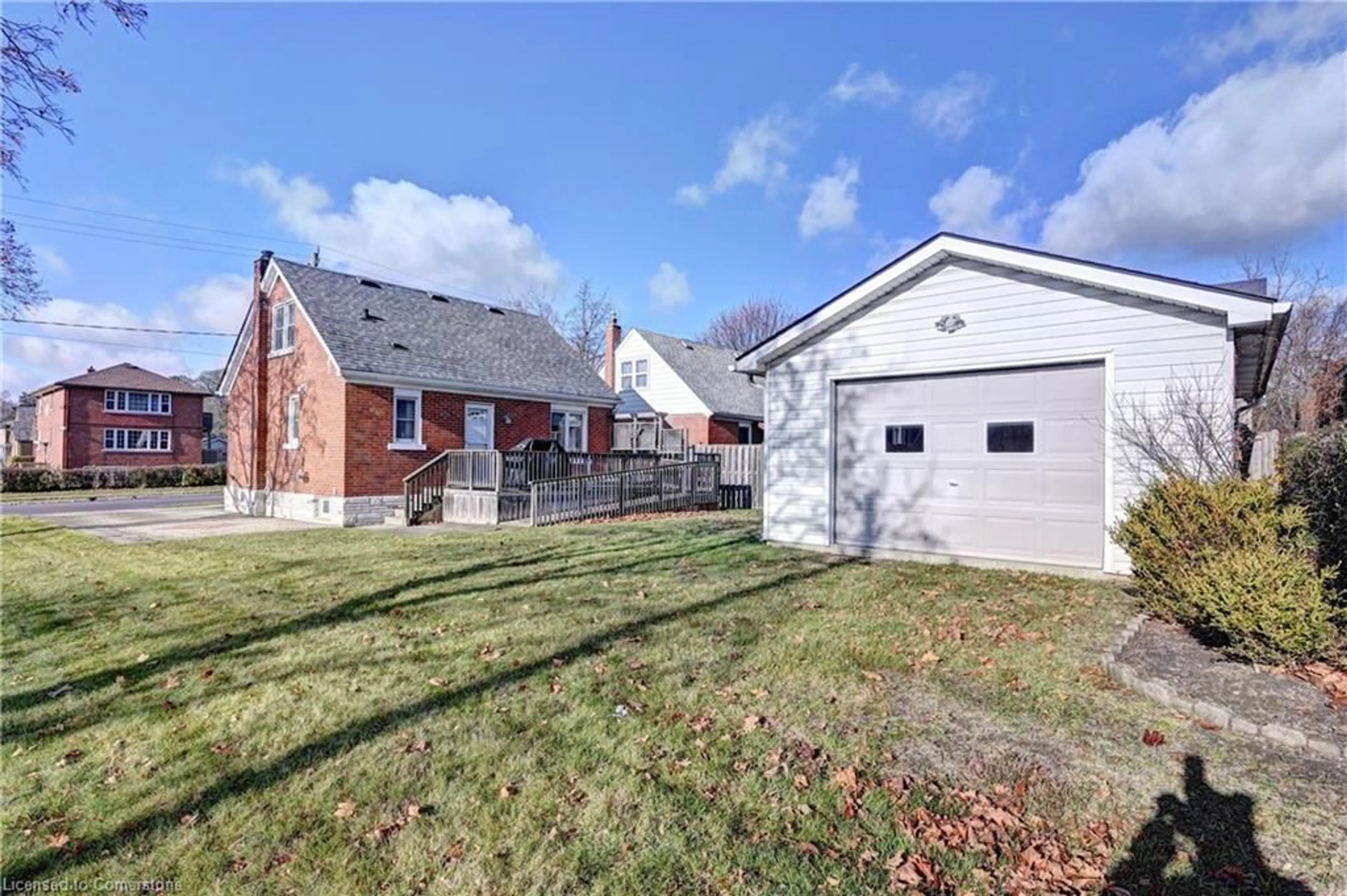 A pic from exterior of the house or condo, the fenced backyard for 211 Lorne Ave, Kitchener Ontario N2M 3Y6