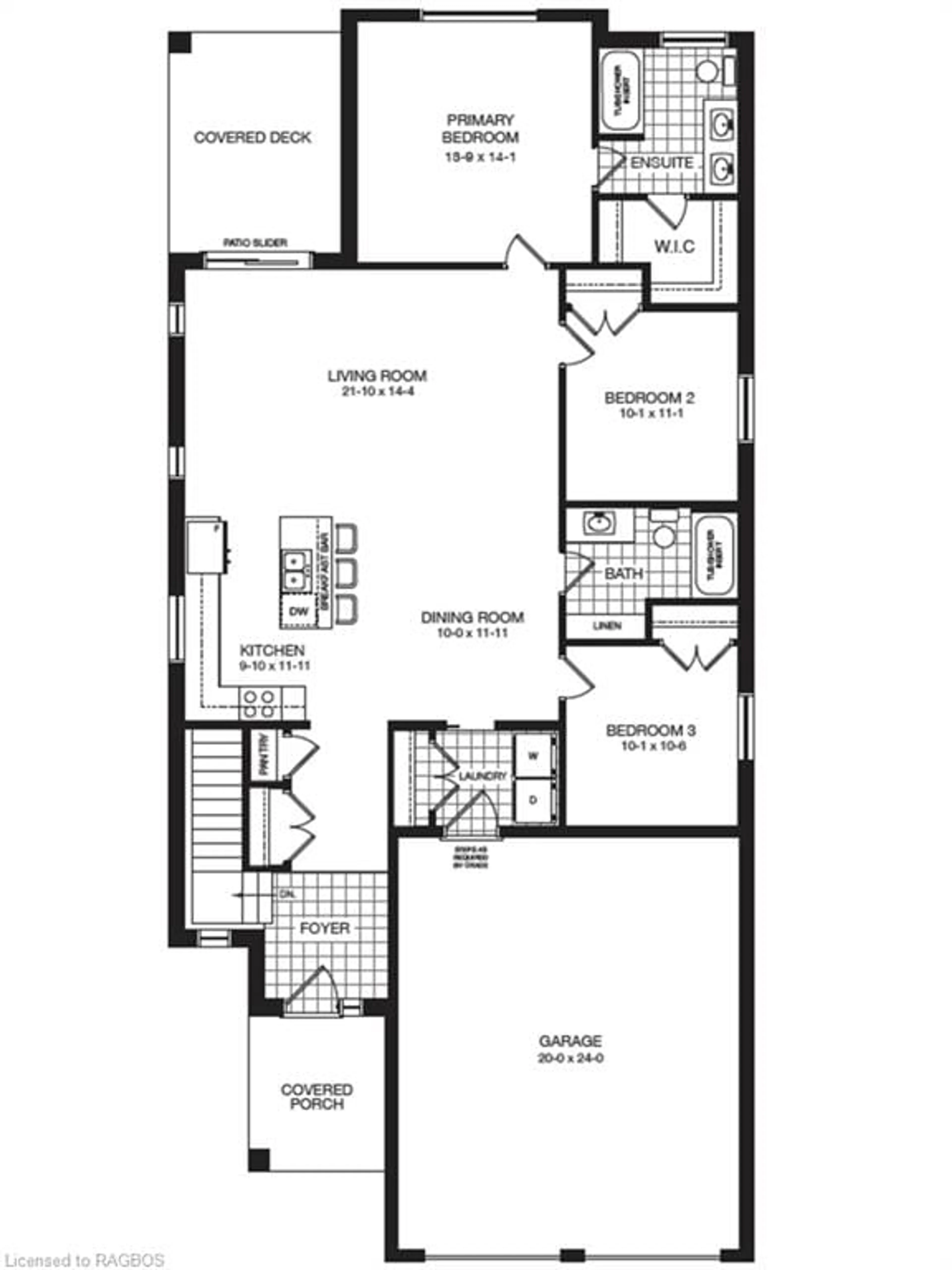 Floor plan for 376 Hawthorne St, Port Elgin Ontario N0H 2C3