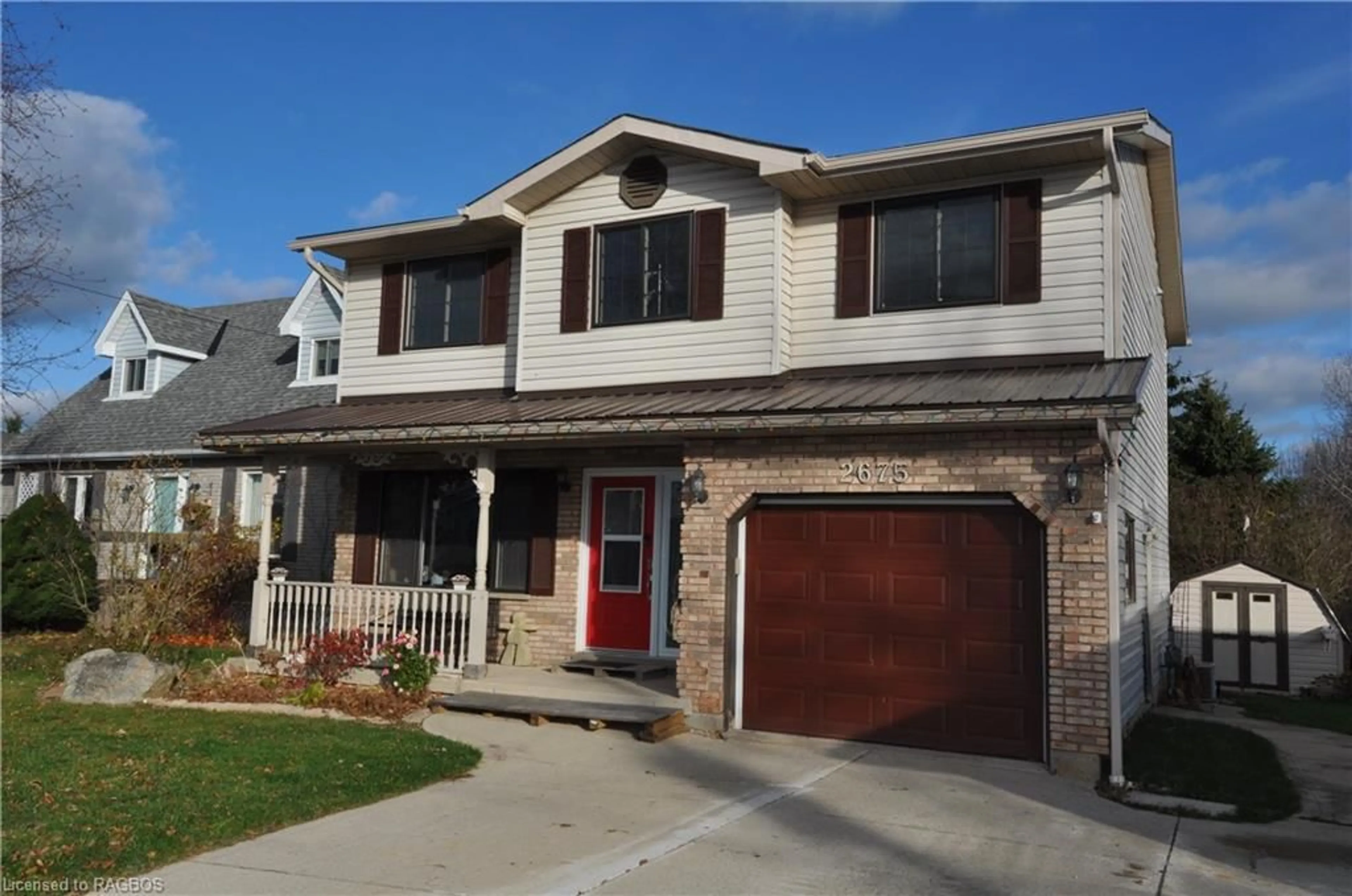 Frontside or backside of a home, the street view for 2675 9th Ave, Owen Sound Ontario N4K 3H6