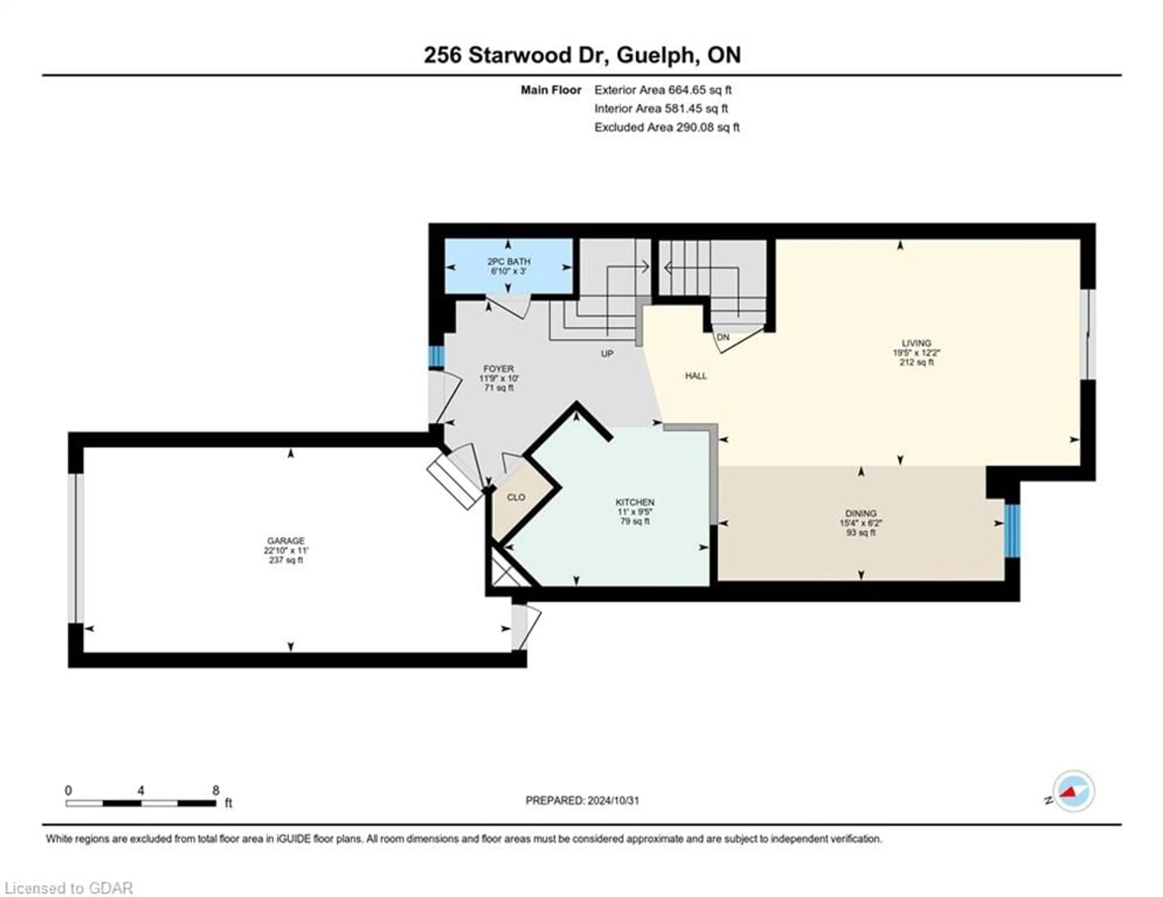 Floor plan for 256 Starwood Dr, Guelph Ontario N1E 7C1