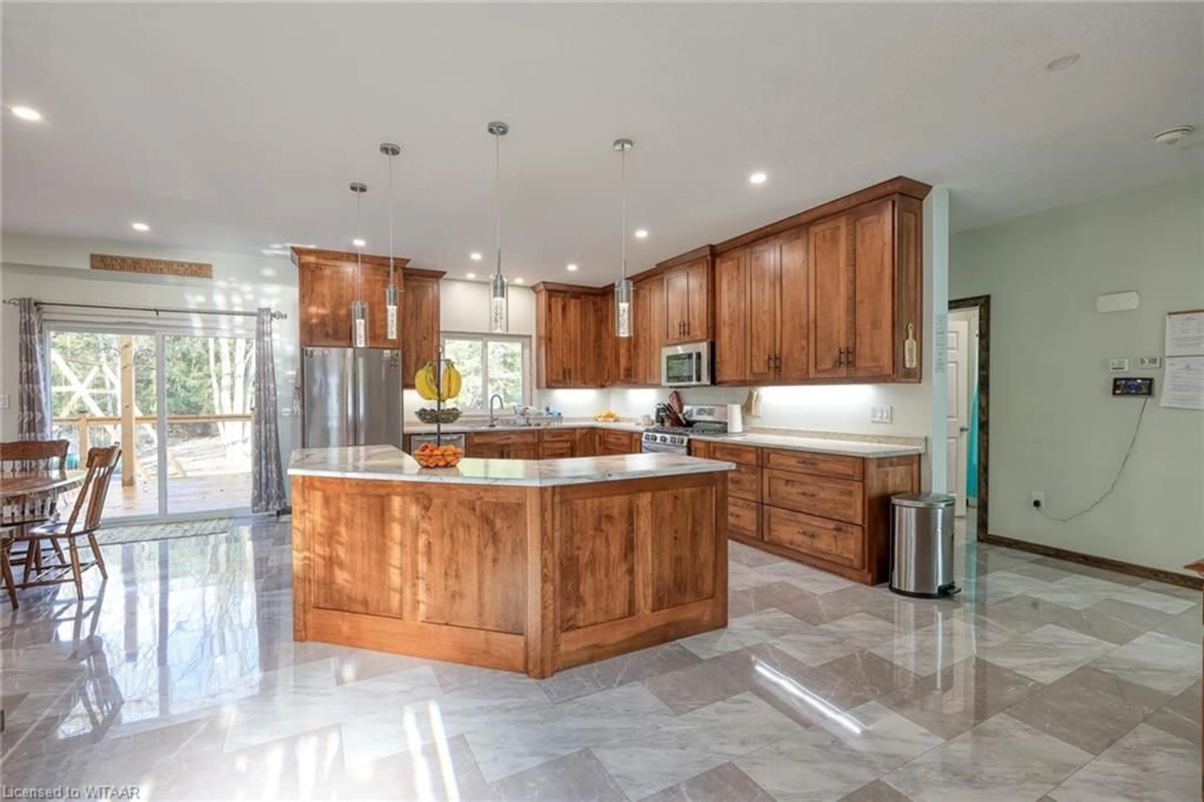 Contemporary kitchen, wood floors for 287 Norfolk County Highway 24, Walsingham Ontario N0E 1X0