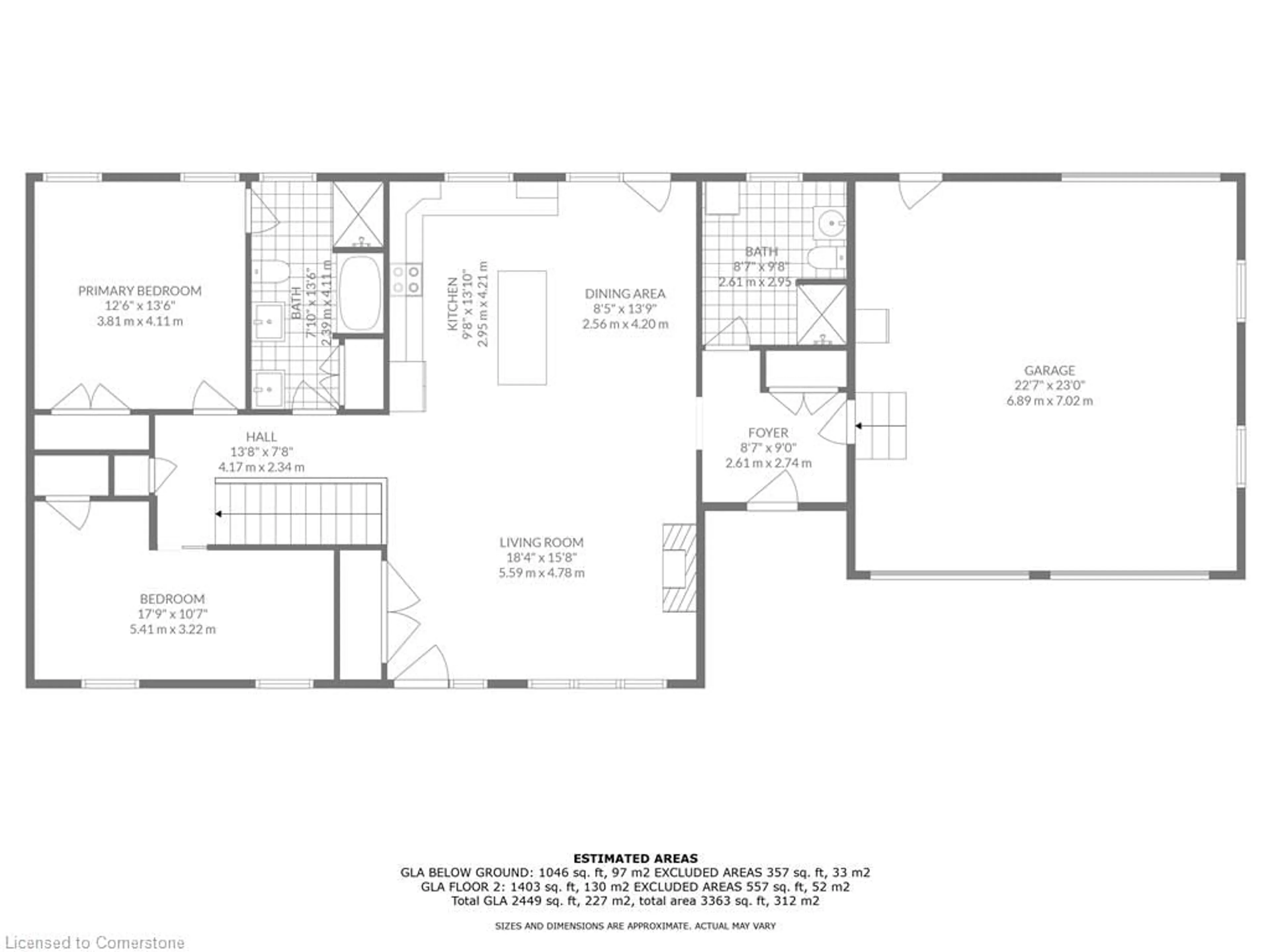 Floor plan for 544 7th Concession Rd, Simcoe Ontario N3Y 4K5