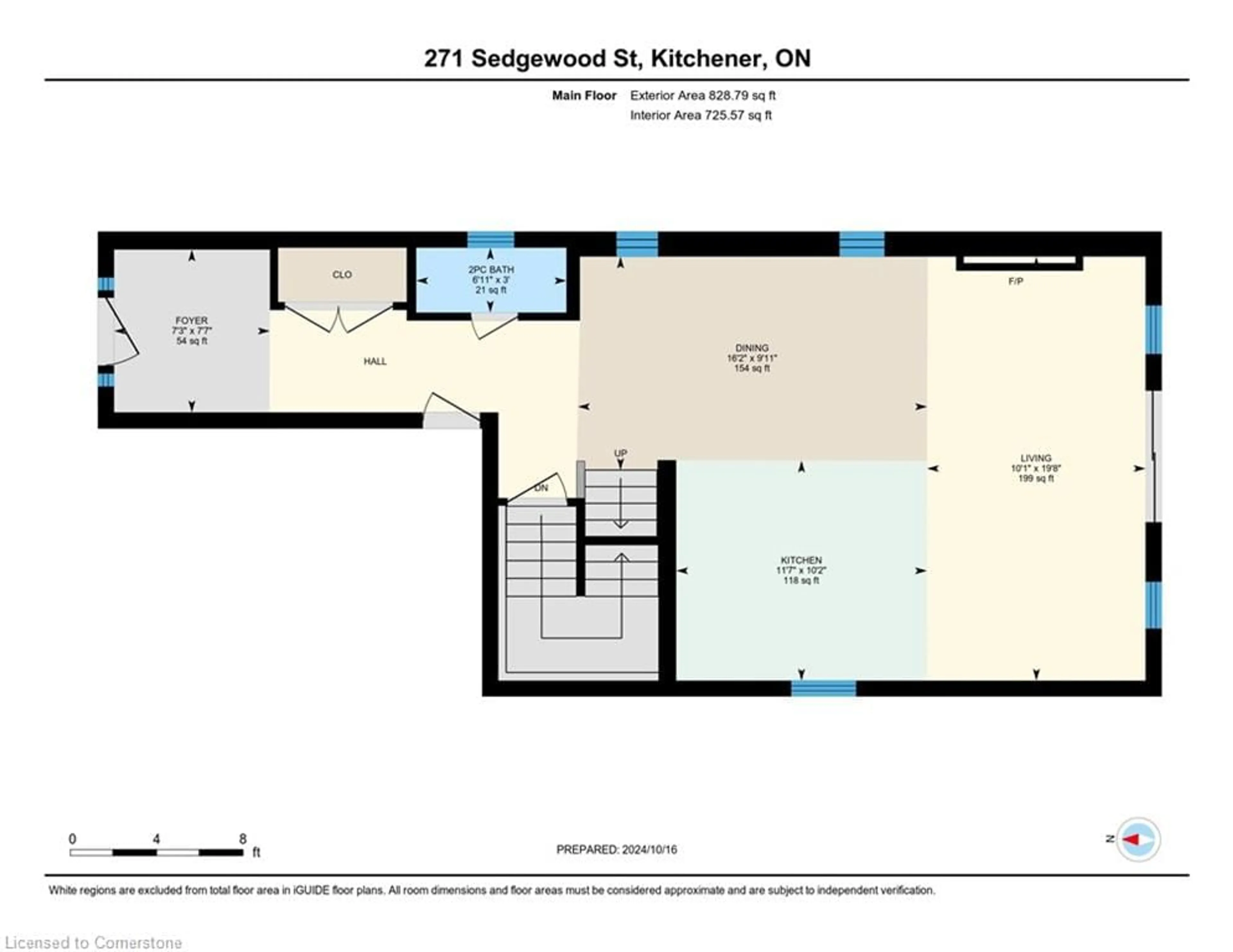 Floor plan for 217 Sedgewood St, Kitchener Ontario N2P 0H9