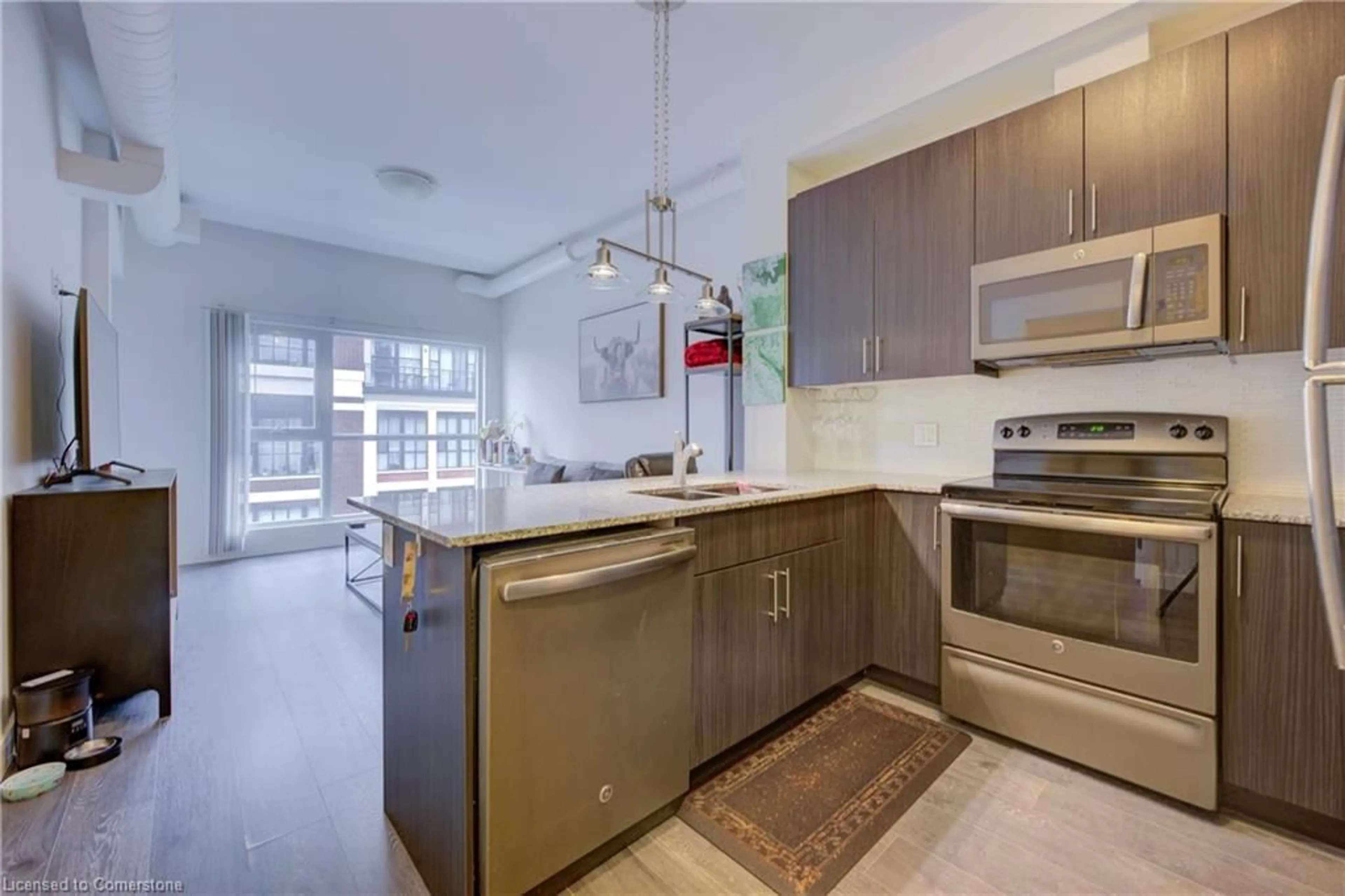 Open concept kitchen for 1 Victoria St #504, Kitchener Ontario N2G 1C2