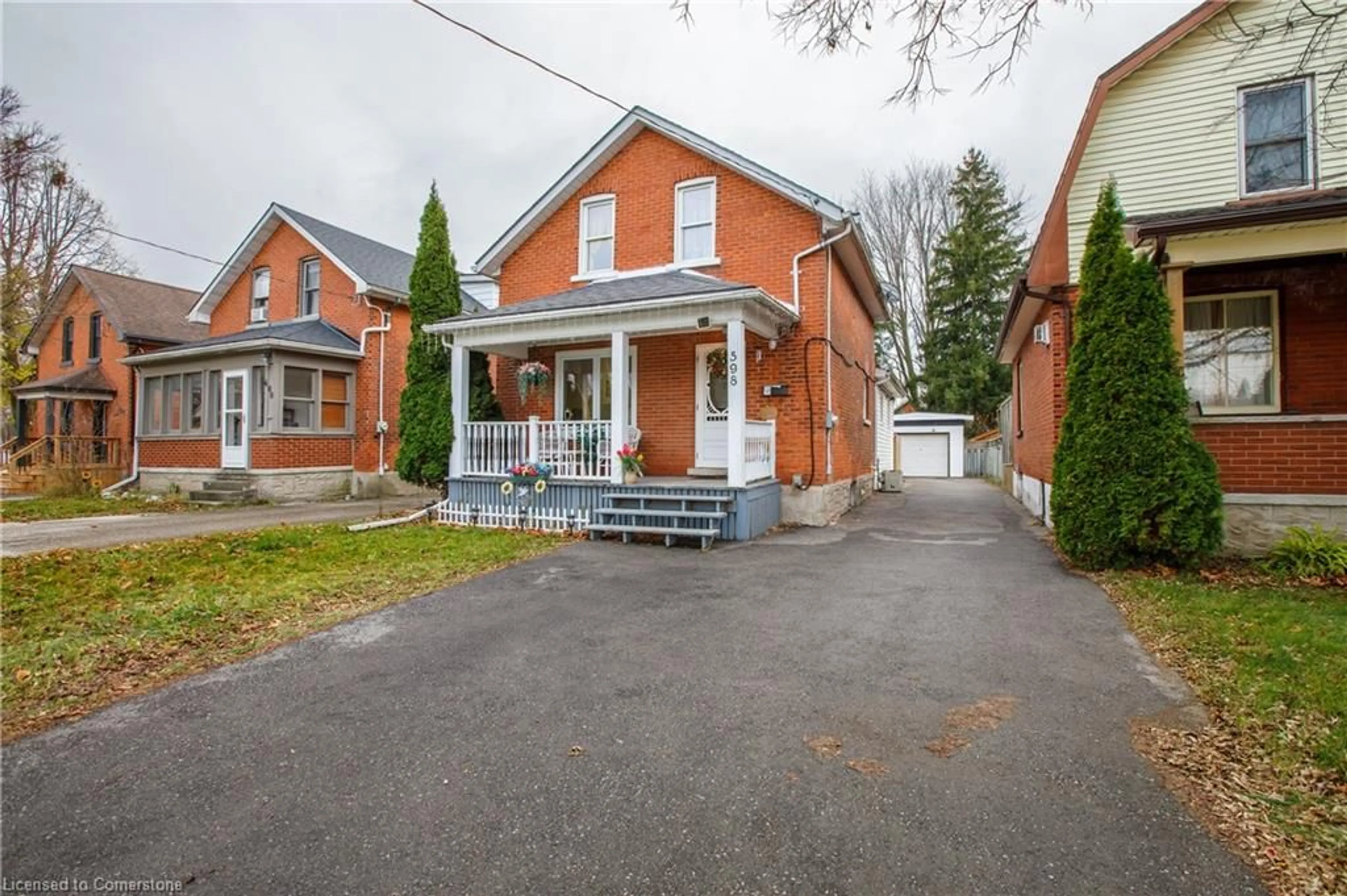 Frontside or backside of a home, the street view for 598 Downie St, Stratford Ontario N5A 1Y4