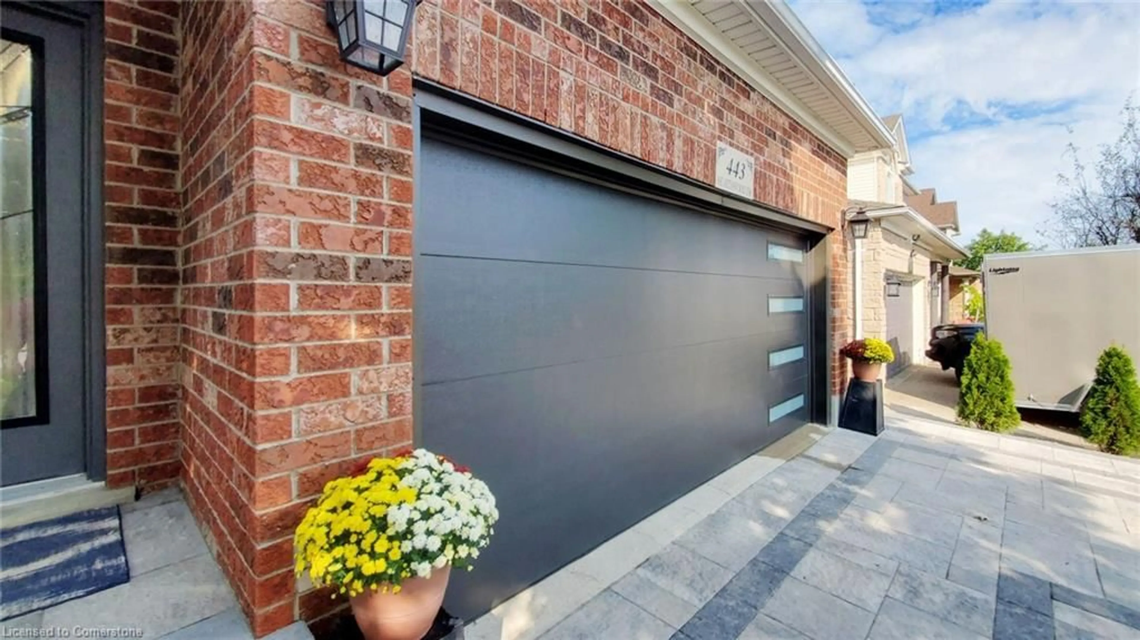 Home with brick exterior material for 443 Hearthwood Dr, Kitchener Ontario N2R 1K6