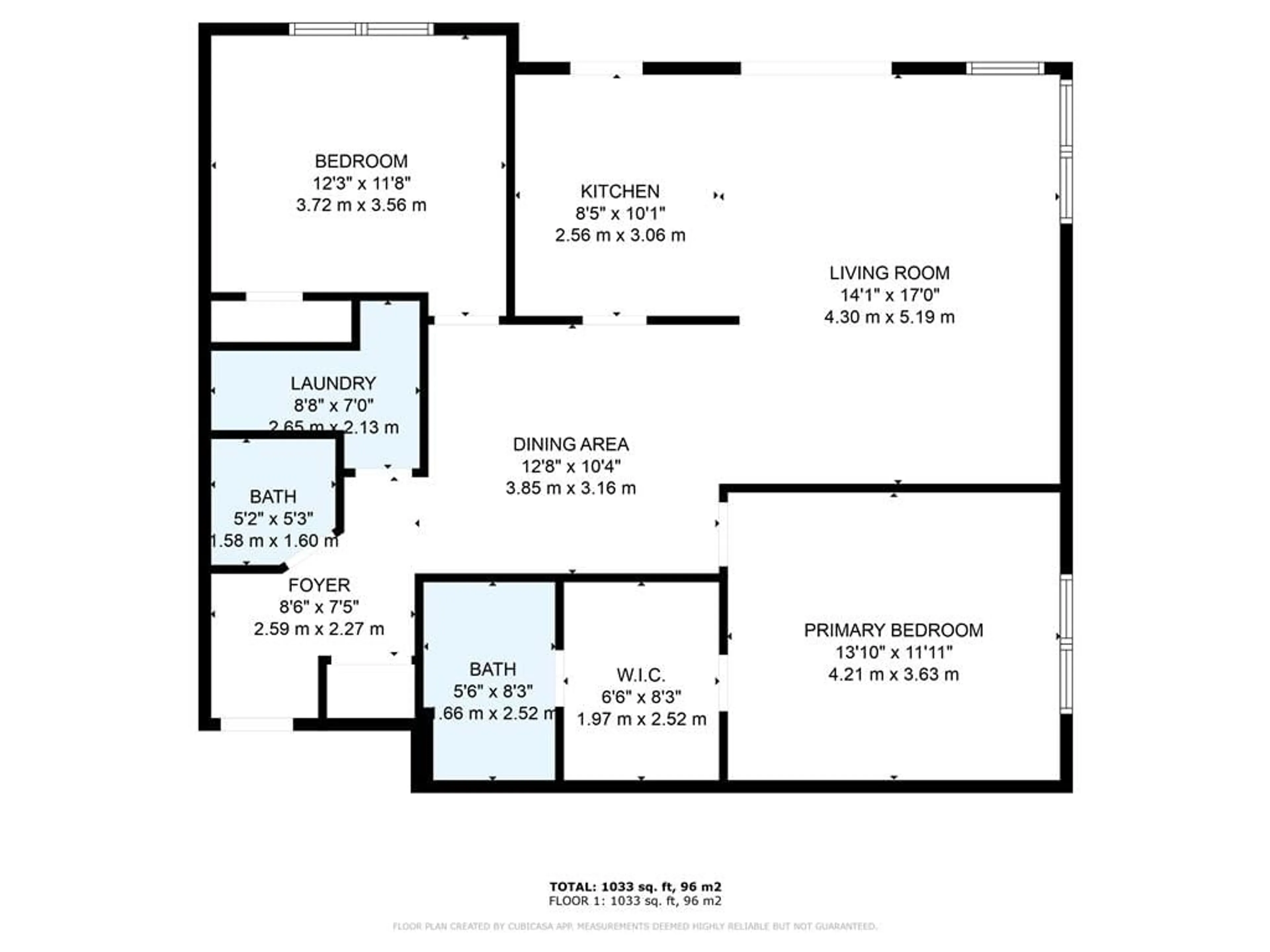 Floor plan for 19A Yonge St #105, Elmvale Ontario L0L 1P0