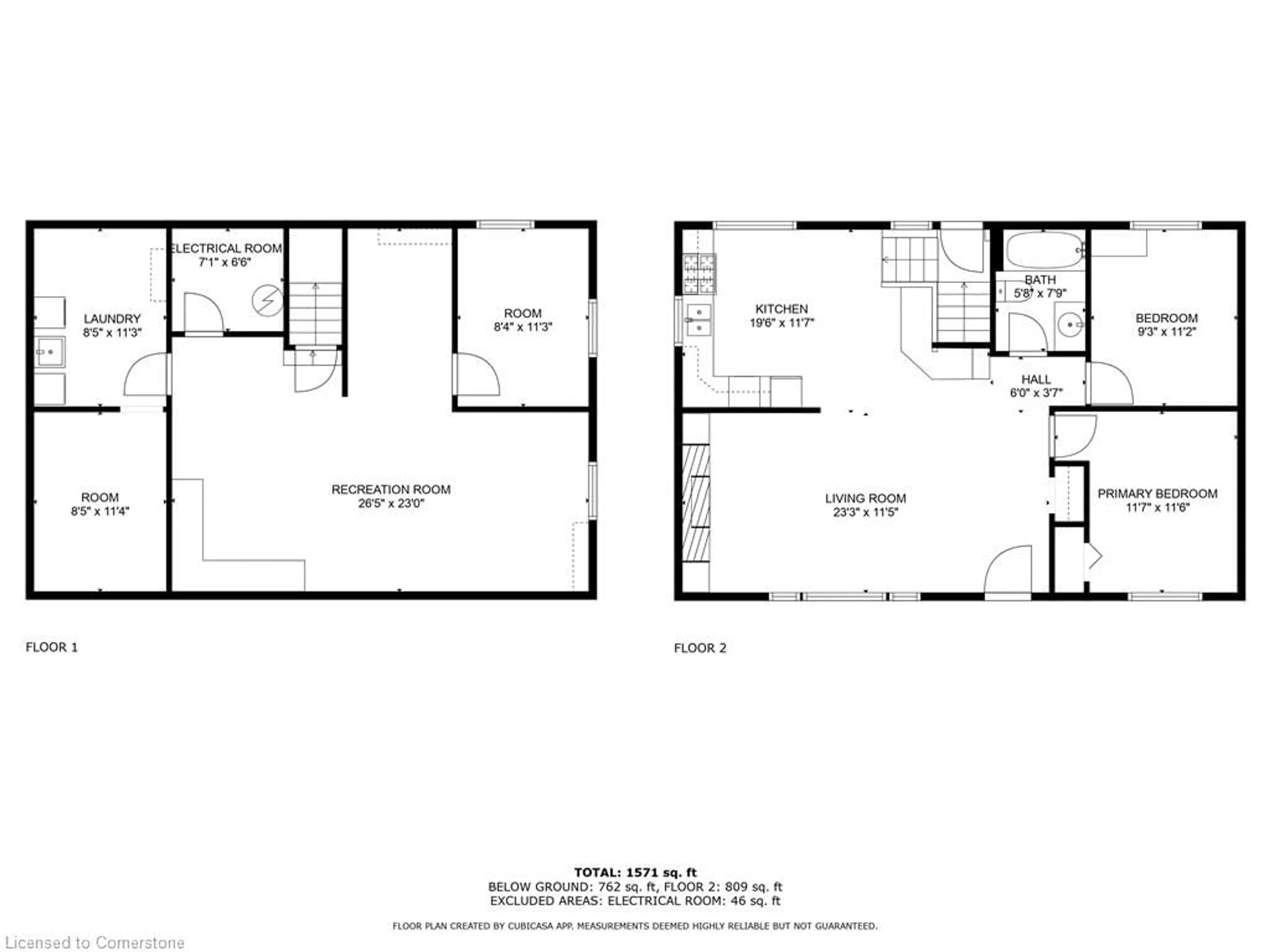 Floor plan for 64031 Wellandport Rd, Wainfleet Ontario L0R 2J0