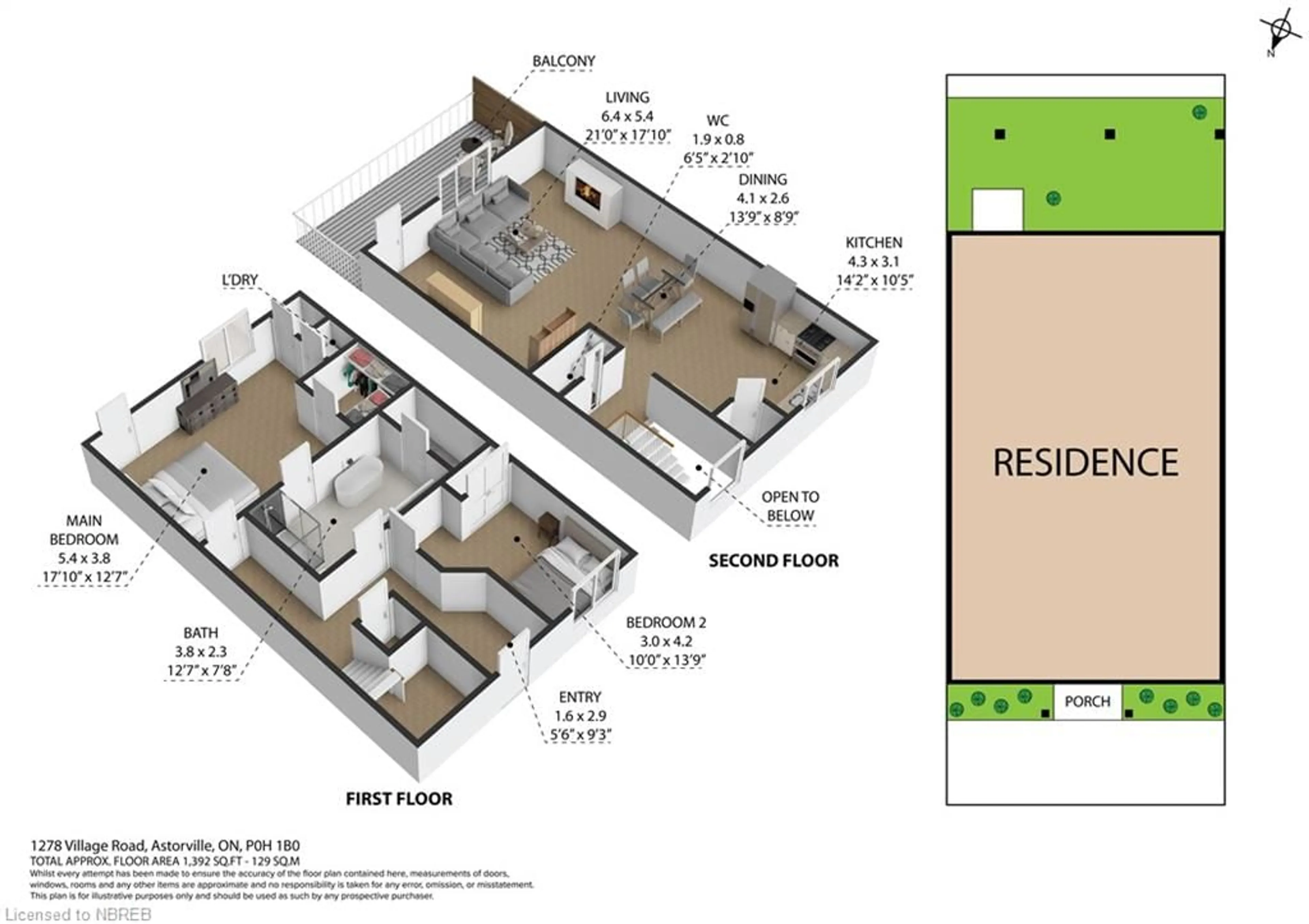 Floor plan for 1278 Village Rd #2, Astorville Ontario P0H 1B0