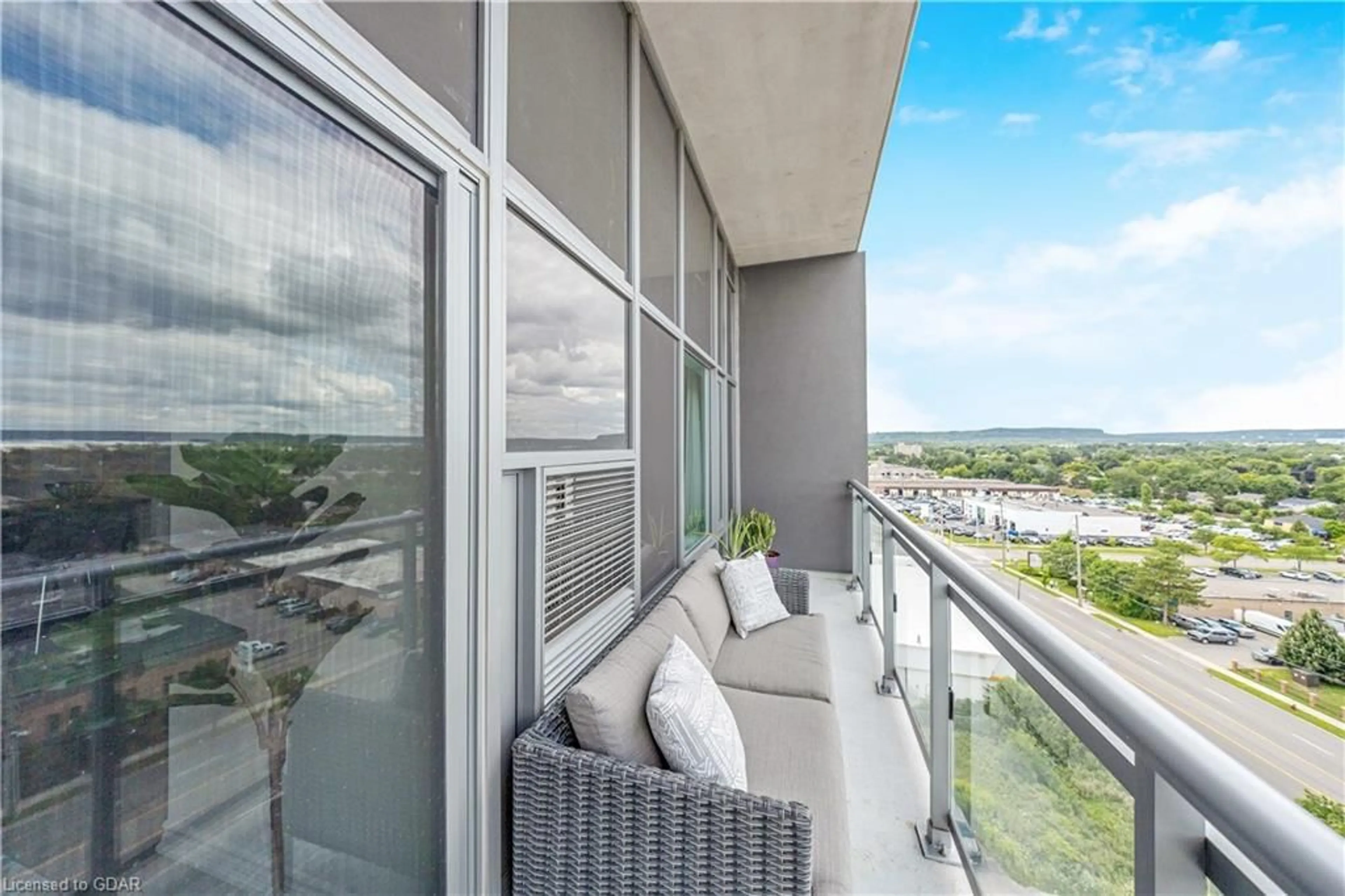 Balcony in the apartment for 716 Main Street East #1109, Milton Ontario L9T 3P6