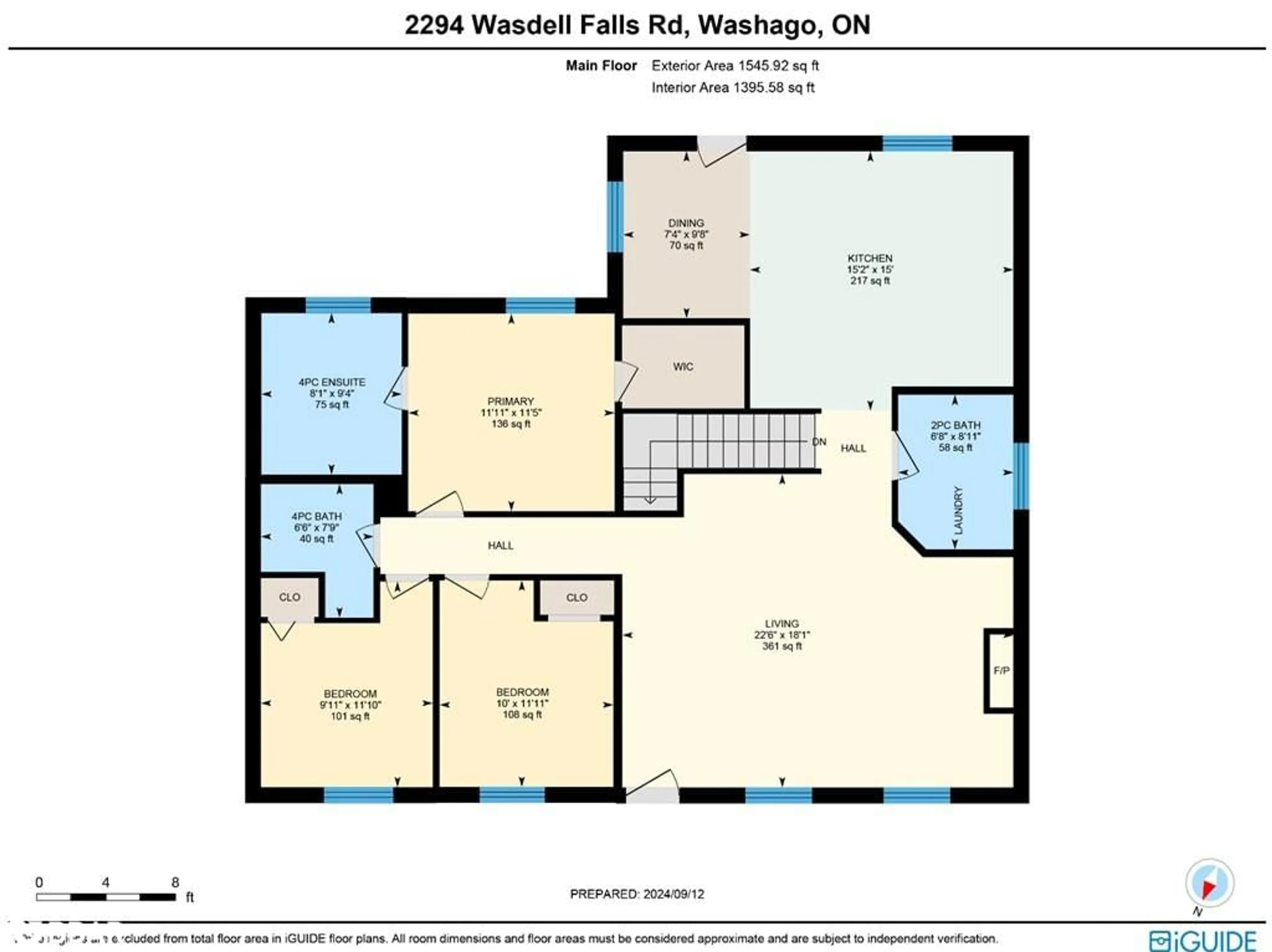 Floor plan for 2994 Wasdell Falls Rd, Washago Ontario L0K 2B0