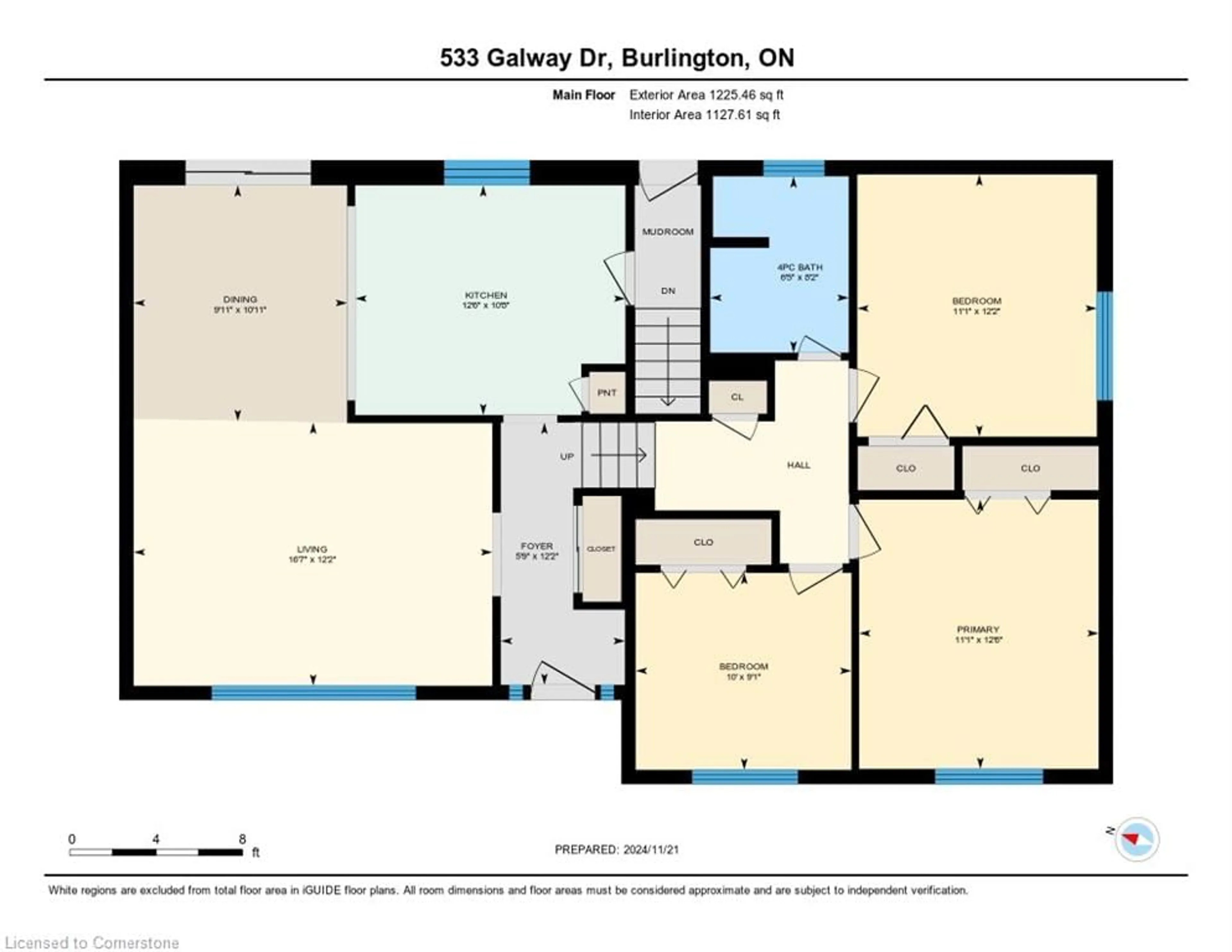 Floor plan for 533 Galway Dr, Burlington Ontario L7L 2S6