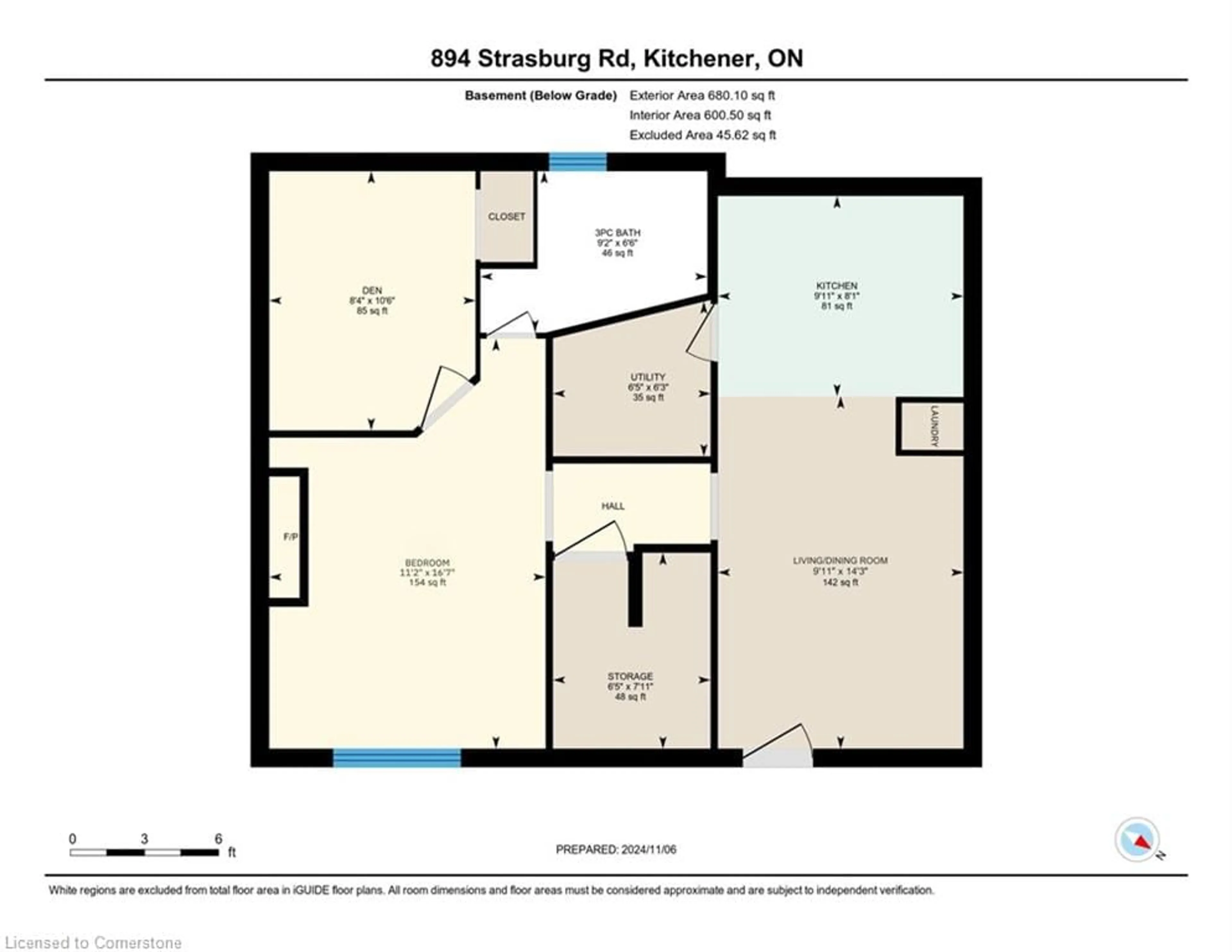 Floor plan for 894 Strasburg Rd, Kitchener Ontario N2E 2K4