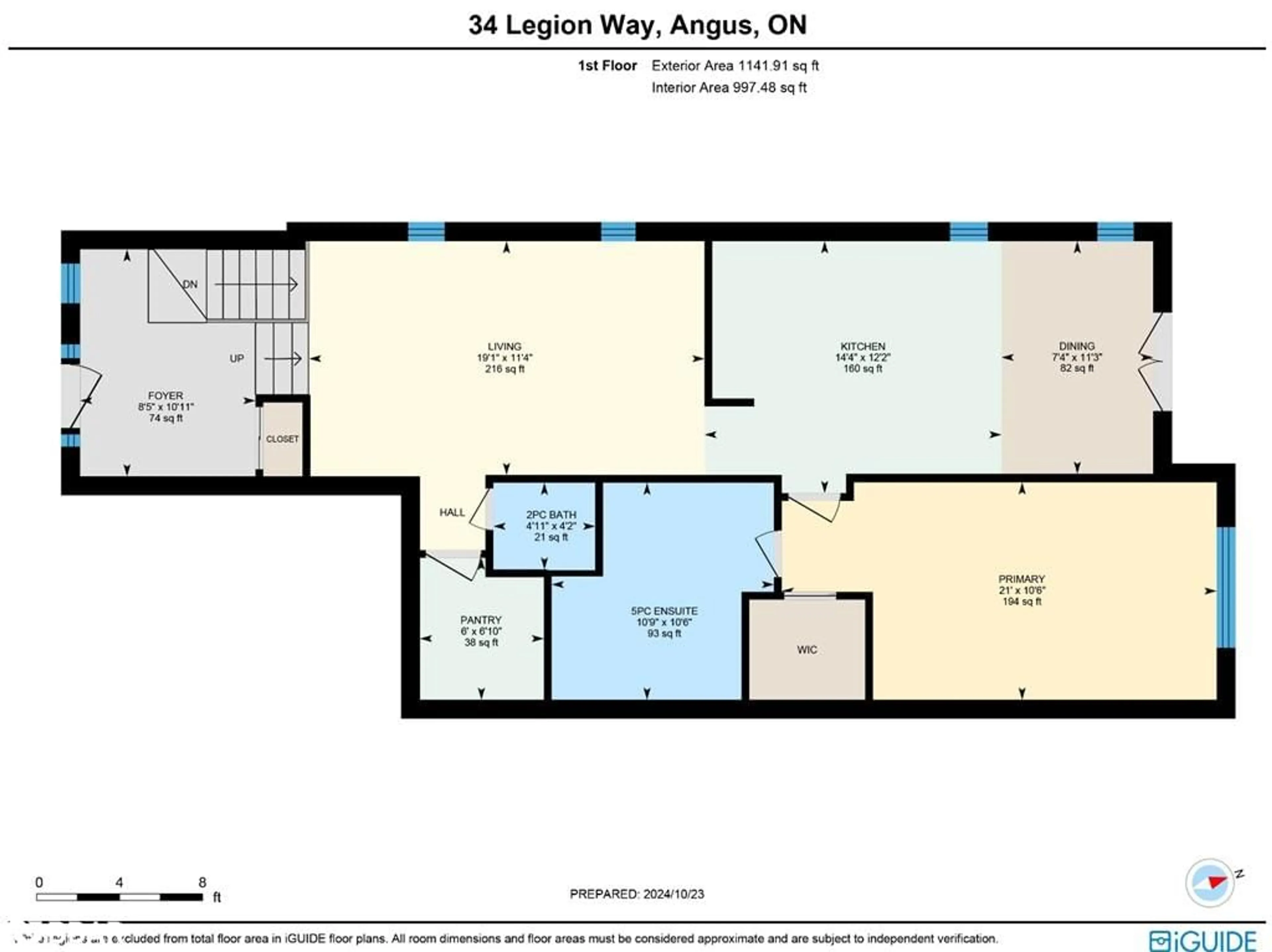 Floor plan for 34 Legion Way, Angus Ontario L3W 0M7