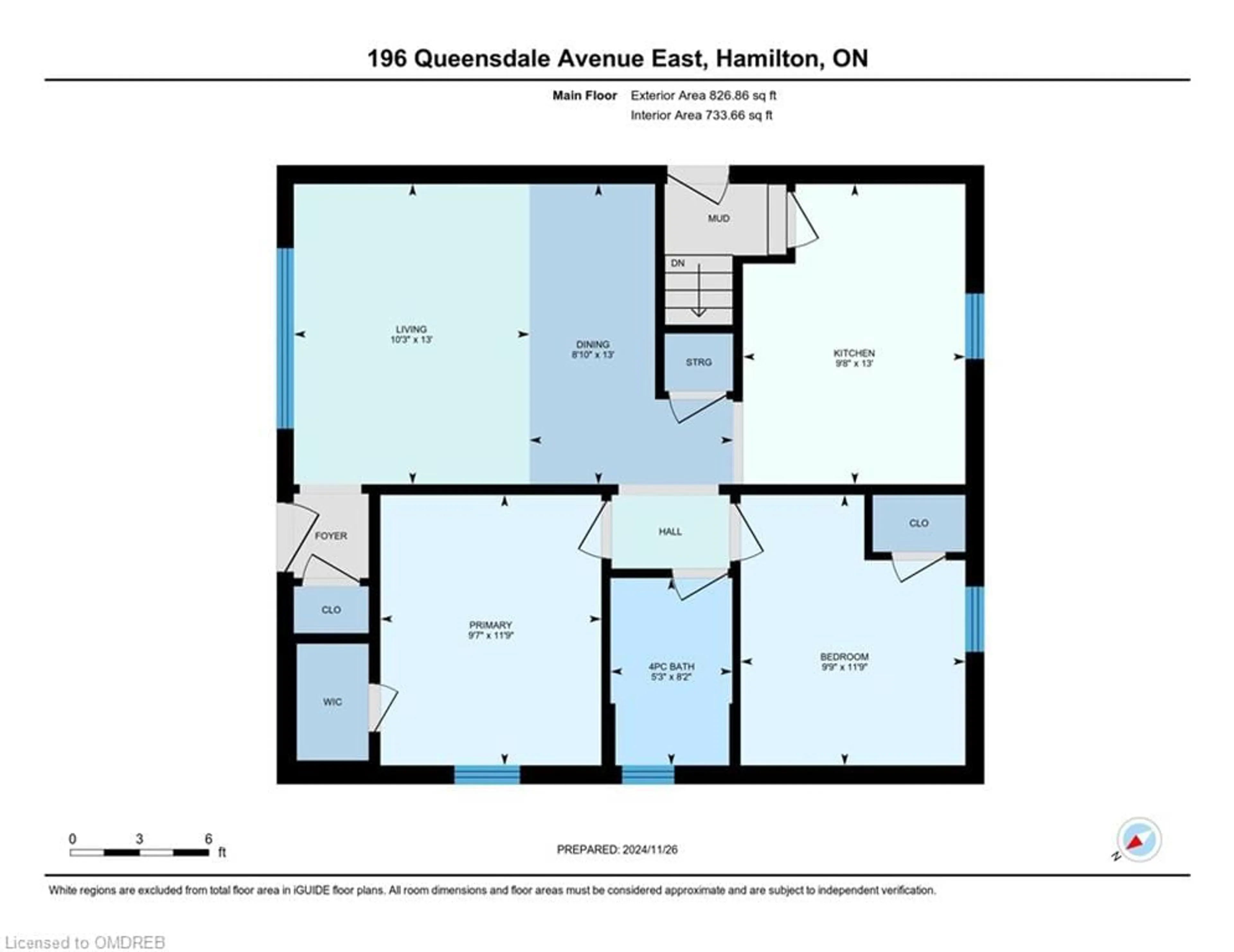 Floor plan for 196 Queensdale Ave, Hamilton Ontario L9A 1K9