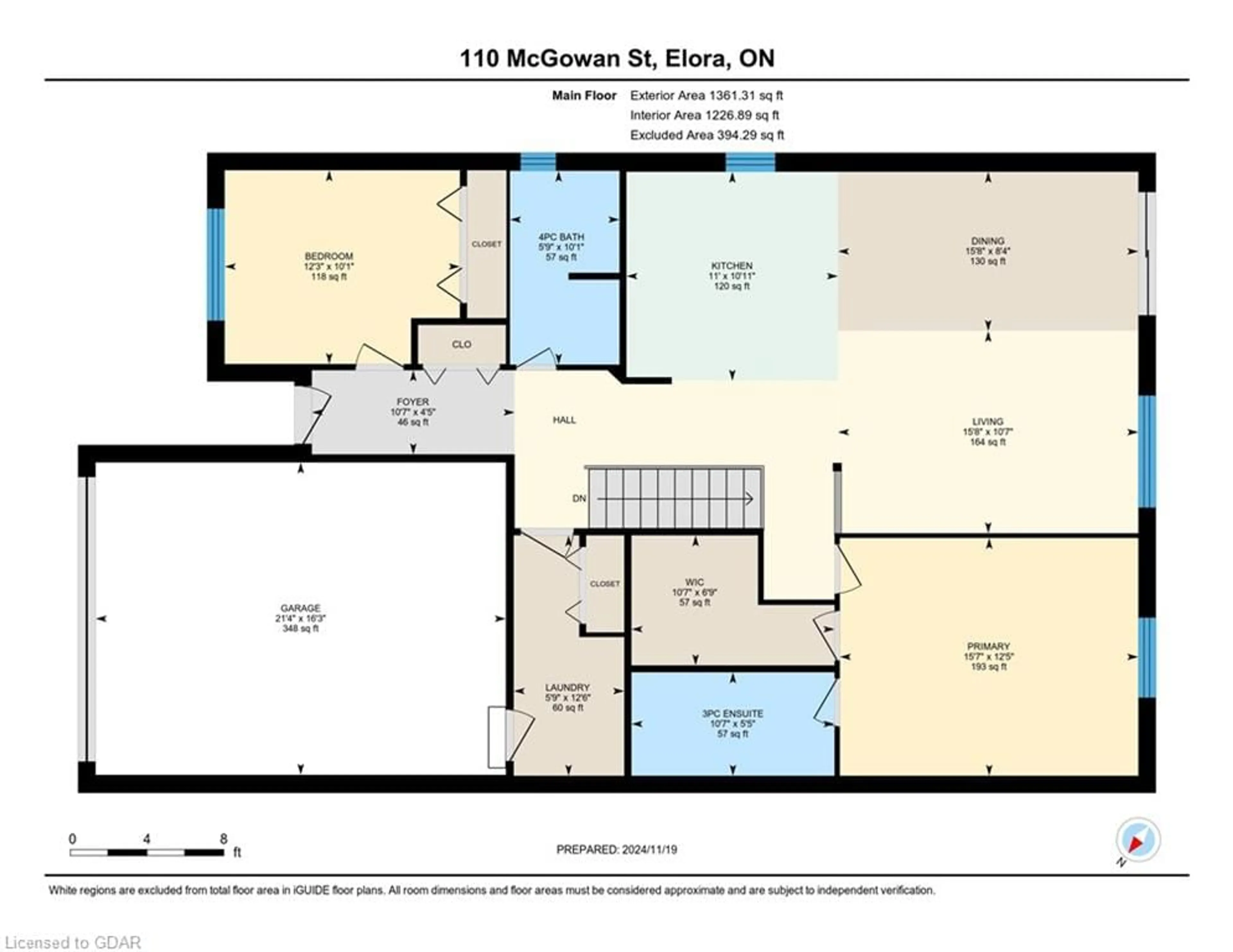 Floor plan for 110 Mcgowan St, Elora Ontario N0B 1S0