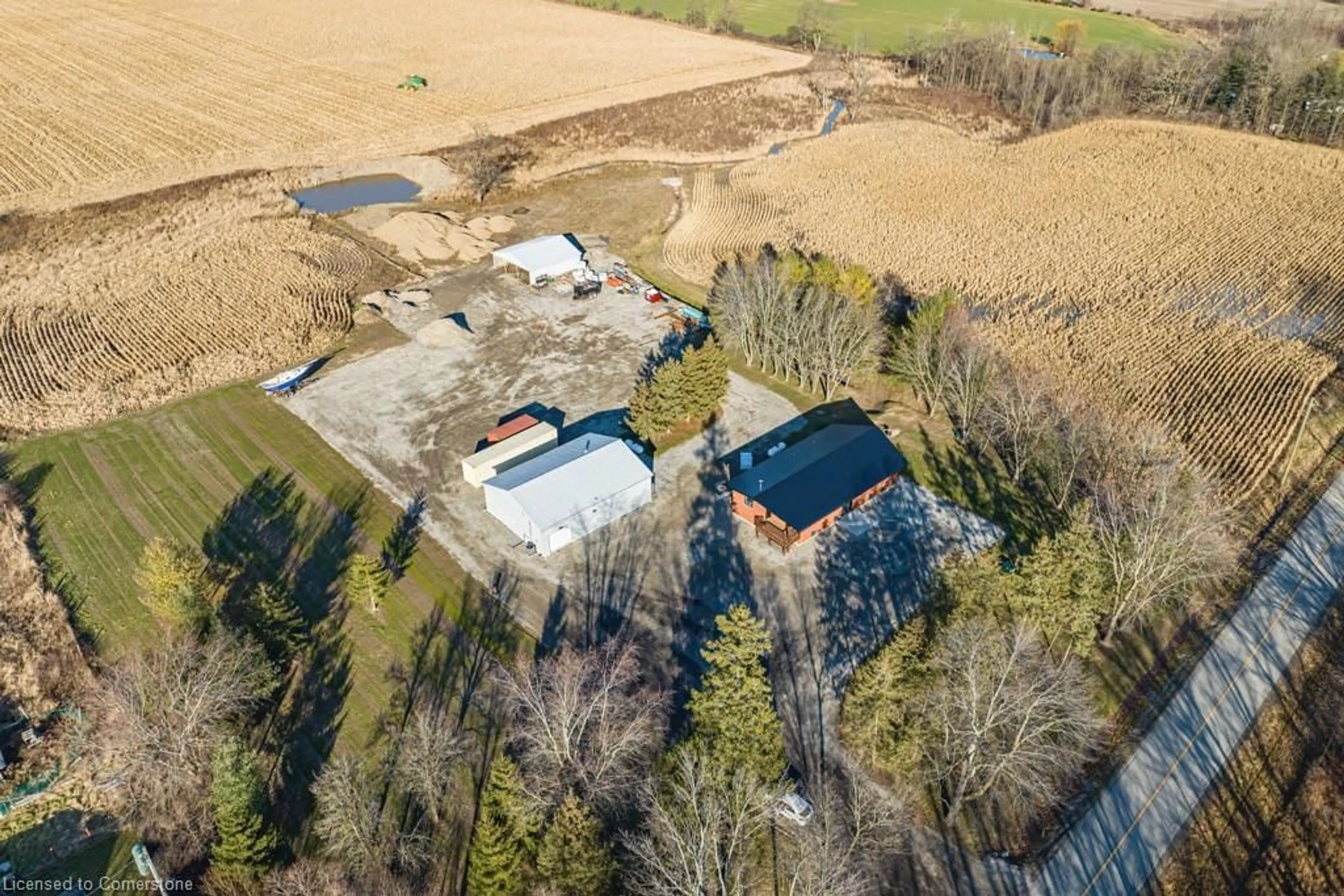 A pic from exterior of the house or condo, the fenced backyard for 681 Concession 2 Rd, Dunnville Ontario N1A 2W4