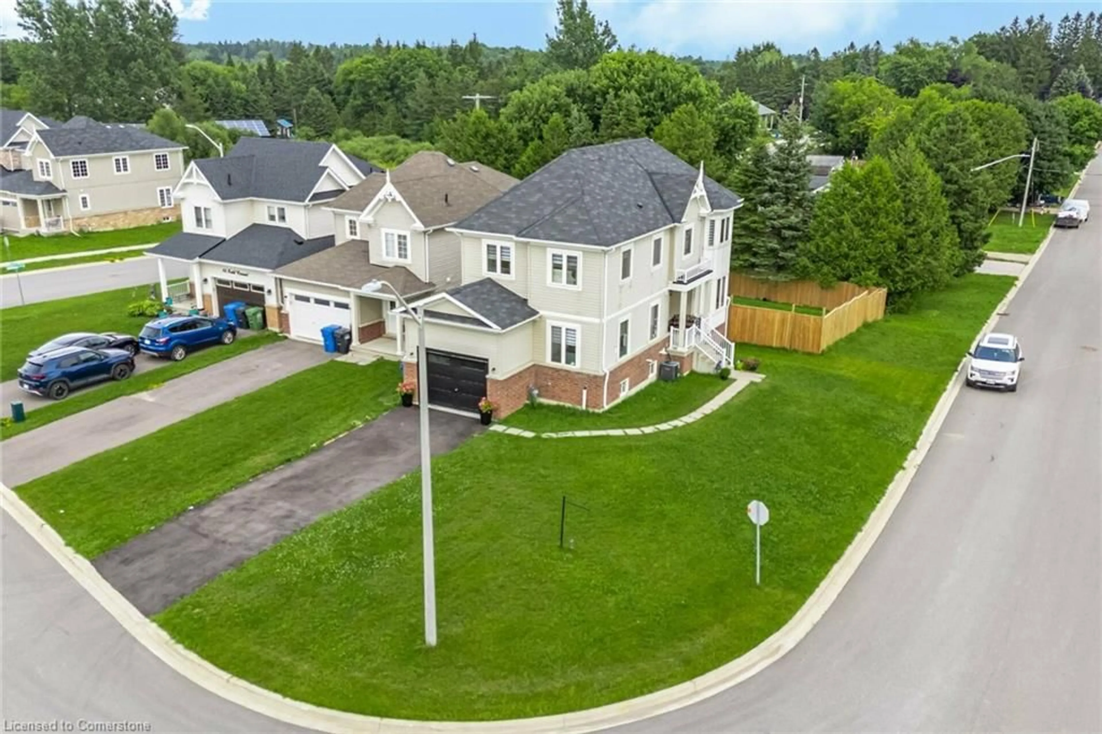 Frontside or backside of a home, the fenced backyard for 89 Todd Cres, Grey Ontario N0C 1B0