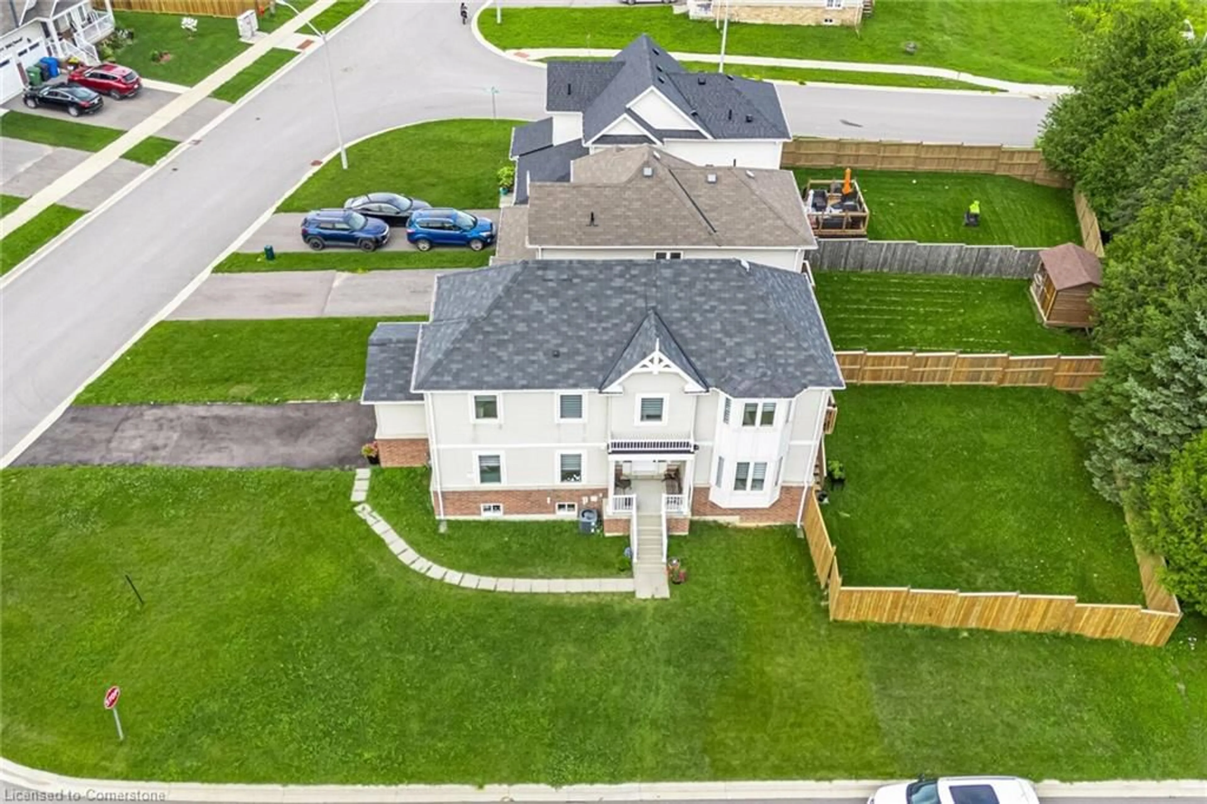 Frontside or backside of a home, the fenced backyard for 89 Todd Cres, Grey Ontario N0C 1B0