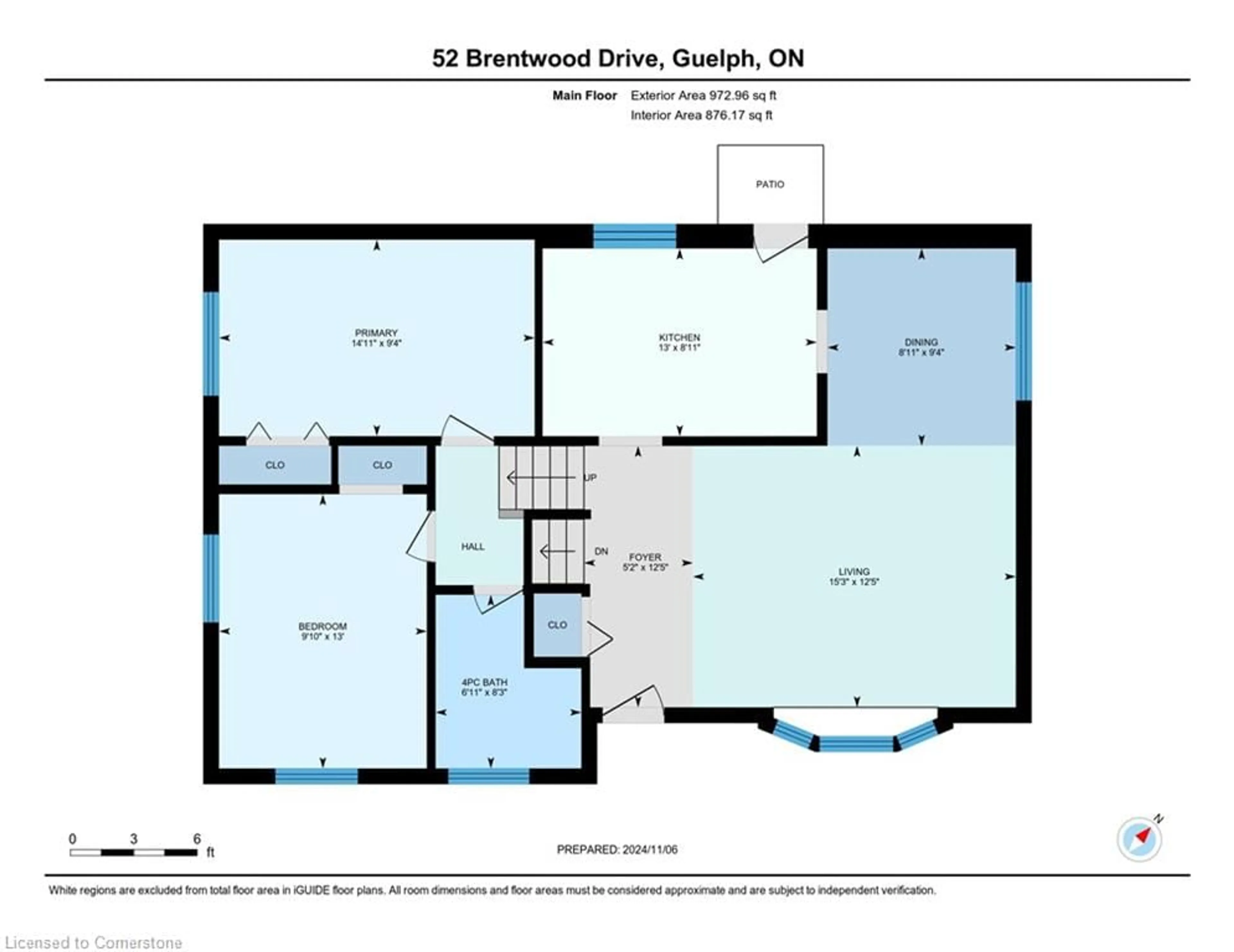 Floor plan for 52 Brentwood Dr, Guelph Ontario N1H 5M7