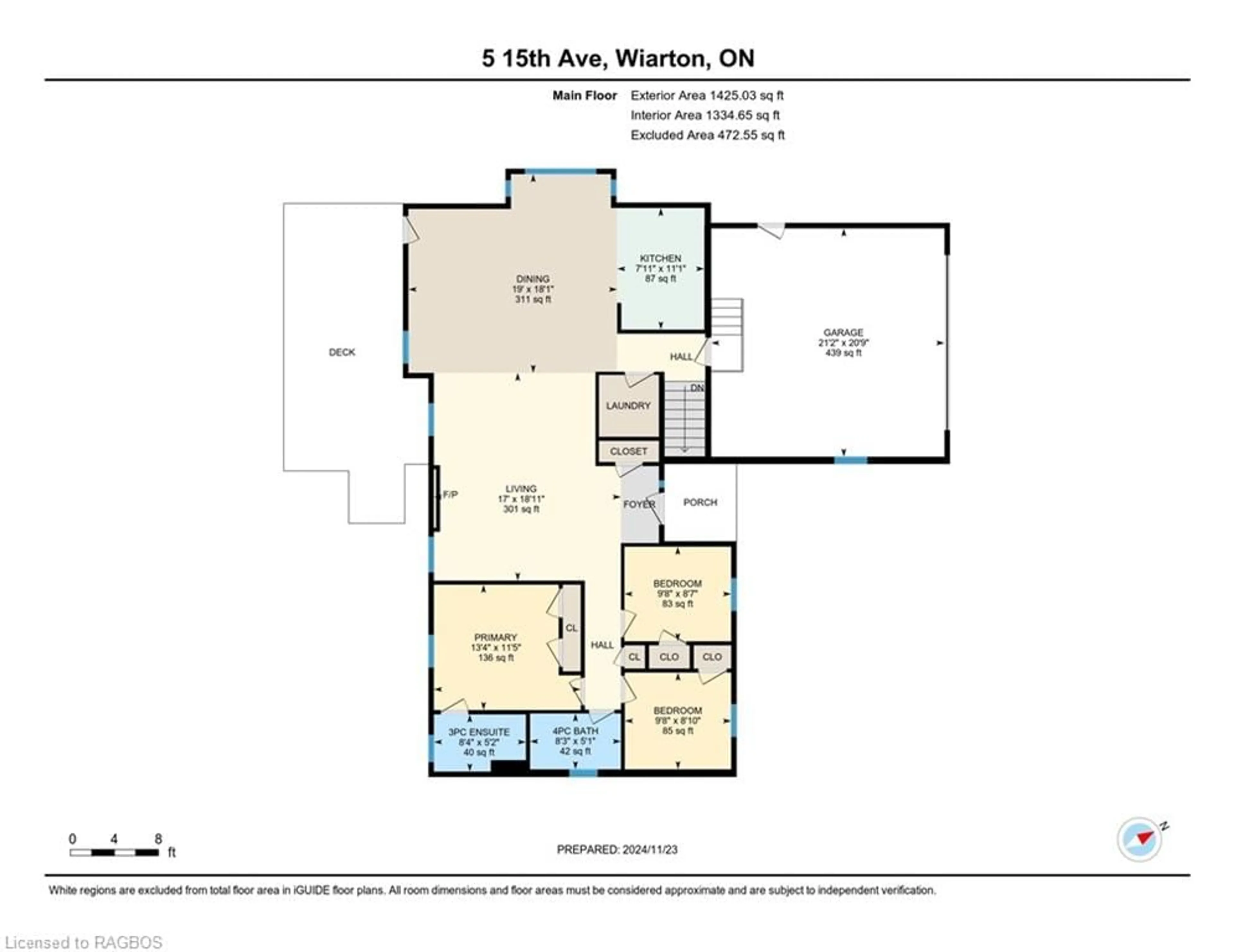 Floor plan for 5 15th Ave, South Bruce Peninsula Ontario N0H 2T0