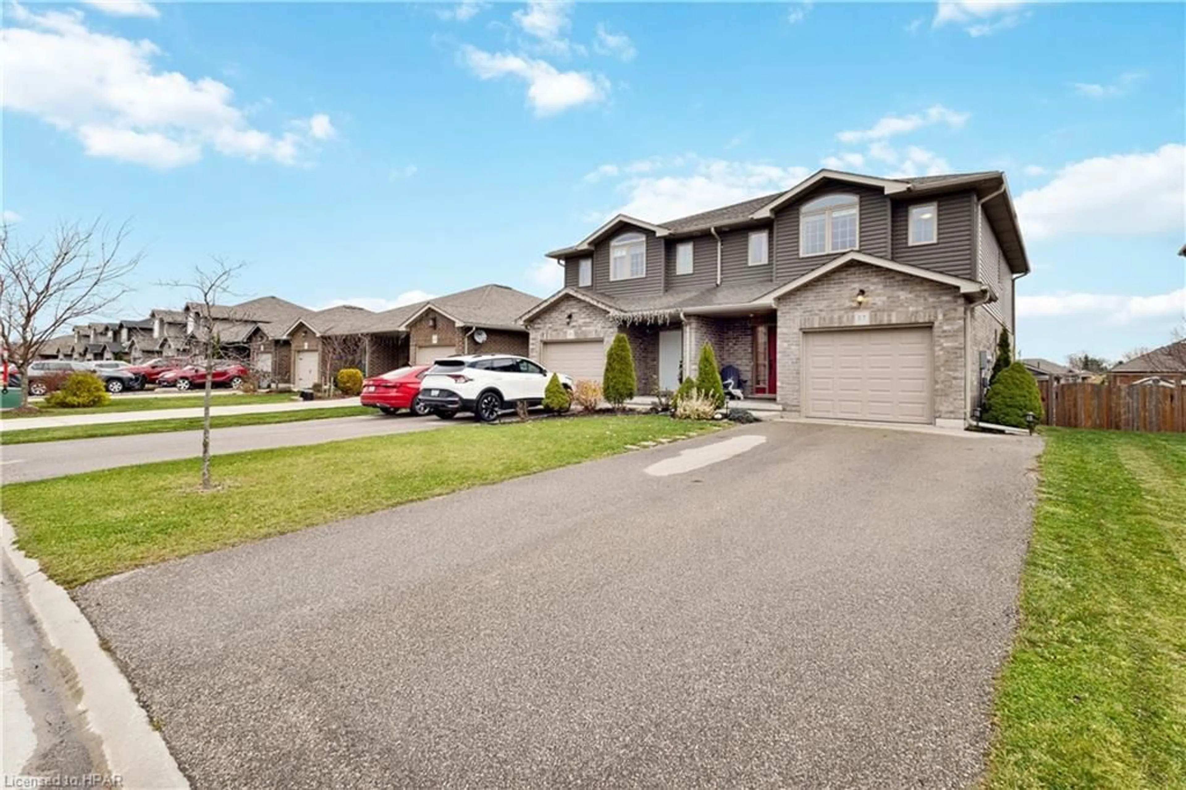 A pic from exterior of the house or condo, the street view for 57 Edison St, St. Marys Ontario N4X 0A8