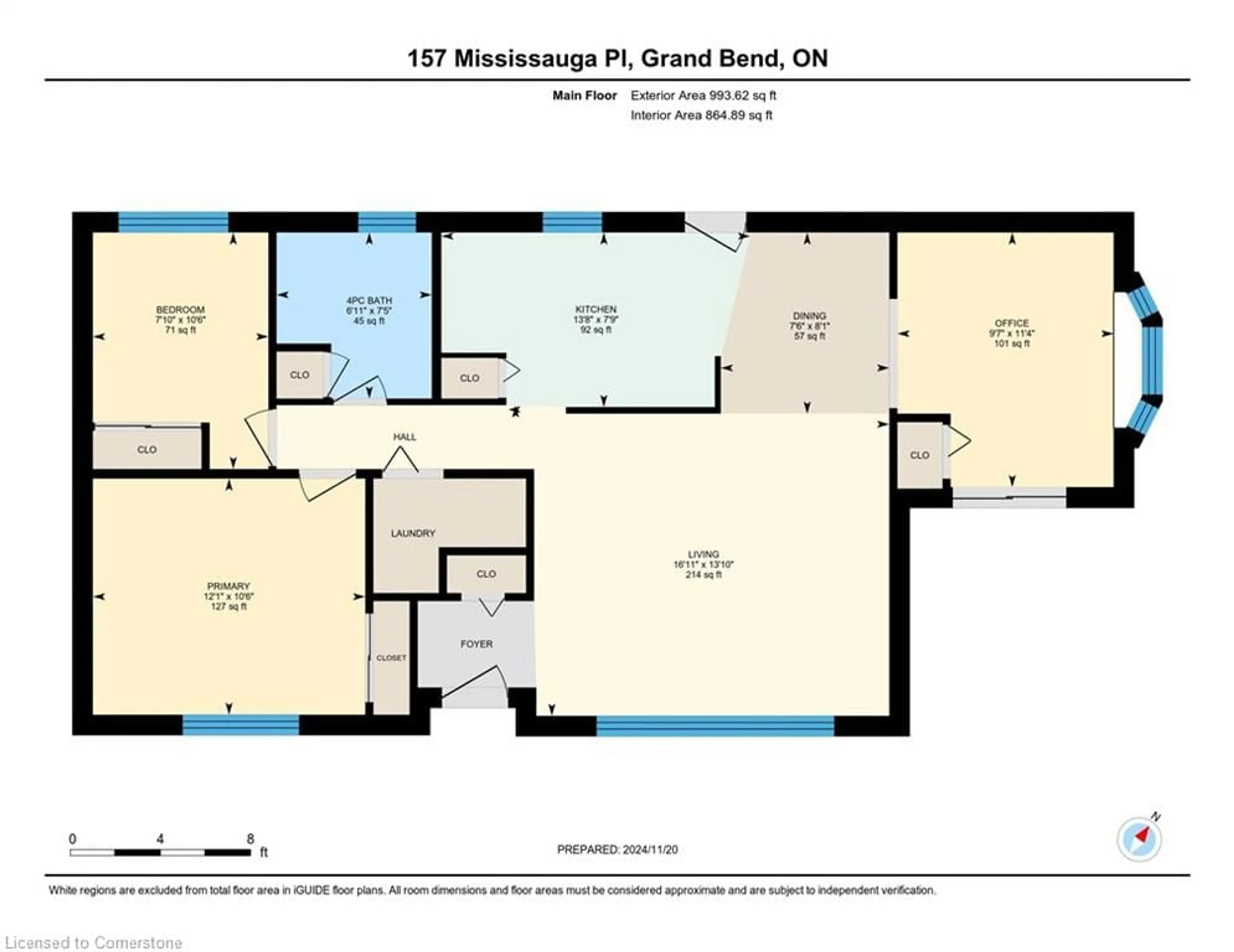 Floor plan for 157 Mississauga Pl, Grand Bend Ontario N0M 1T0