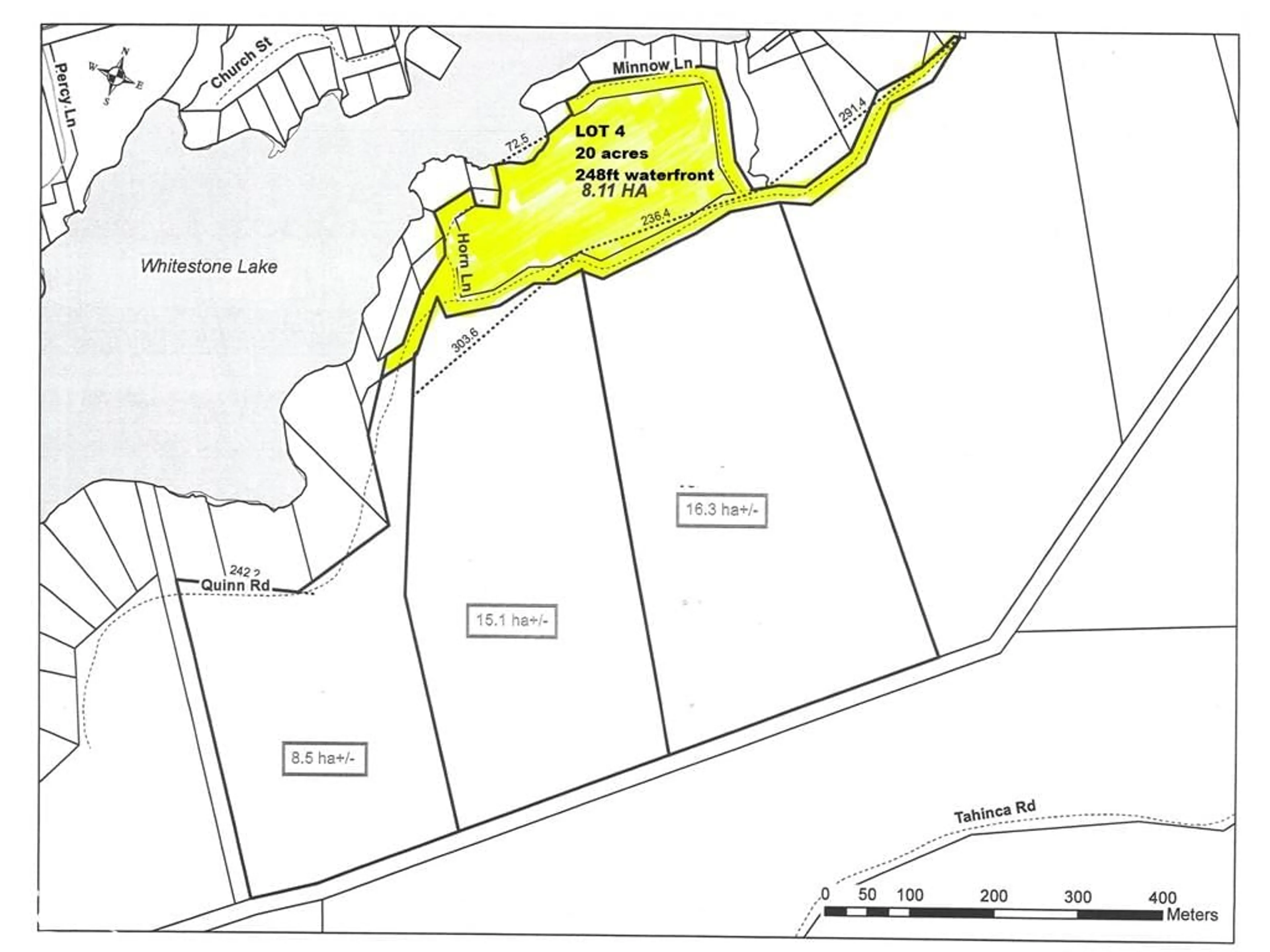 Picture of a map for LOT 4 Quinn Rd, Dunchurch Ontario P0A 1G0