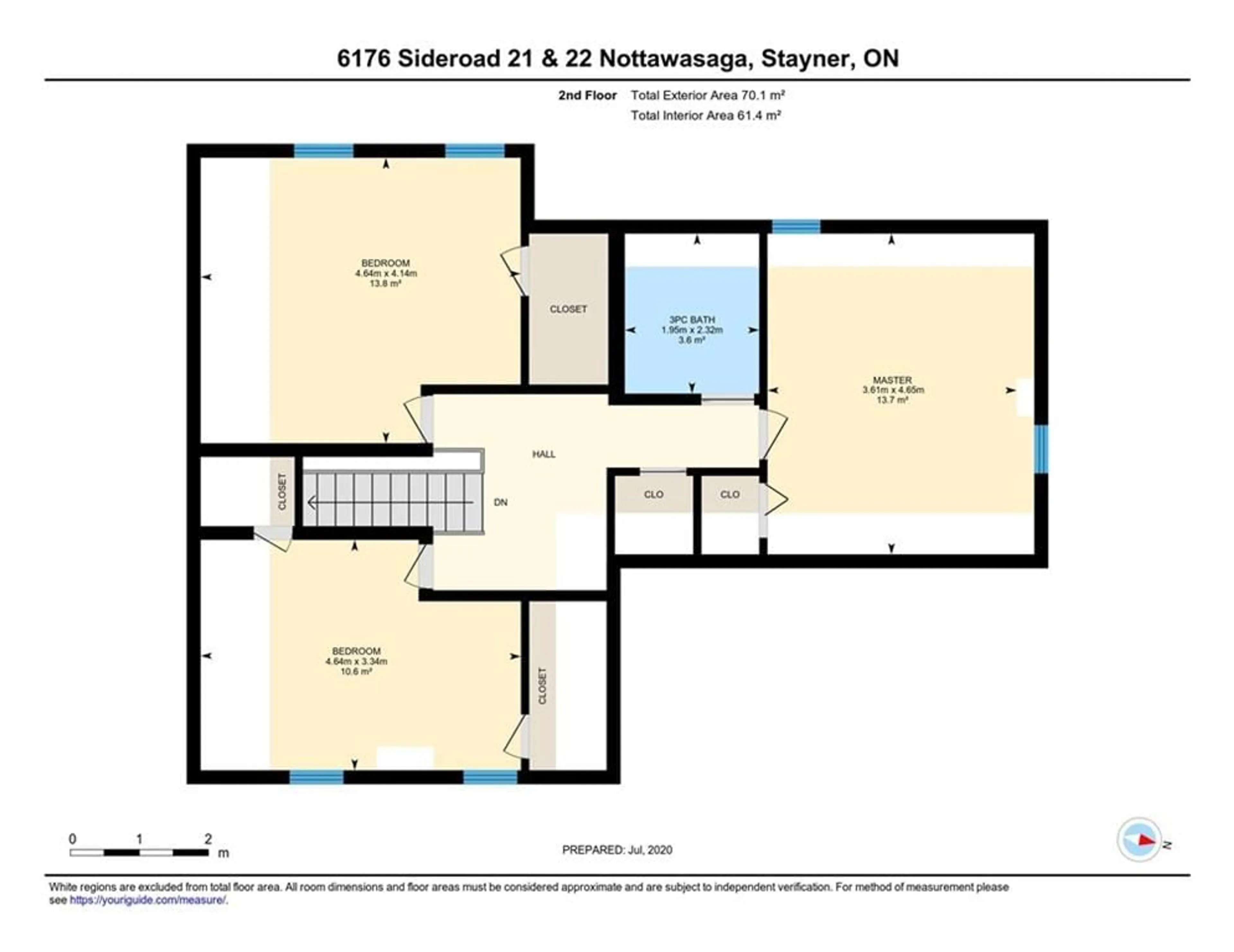 Floor plan for 6176 21 22  Nottawasaga Sideroad, Stayner Ontario L0M 1S0