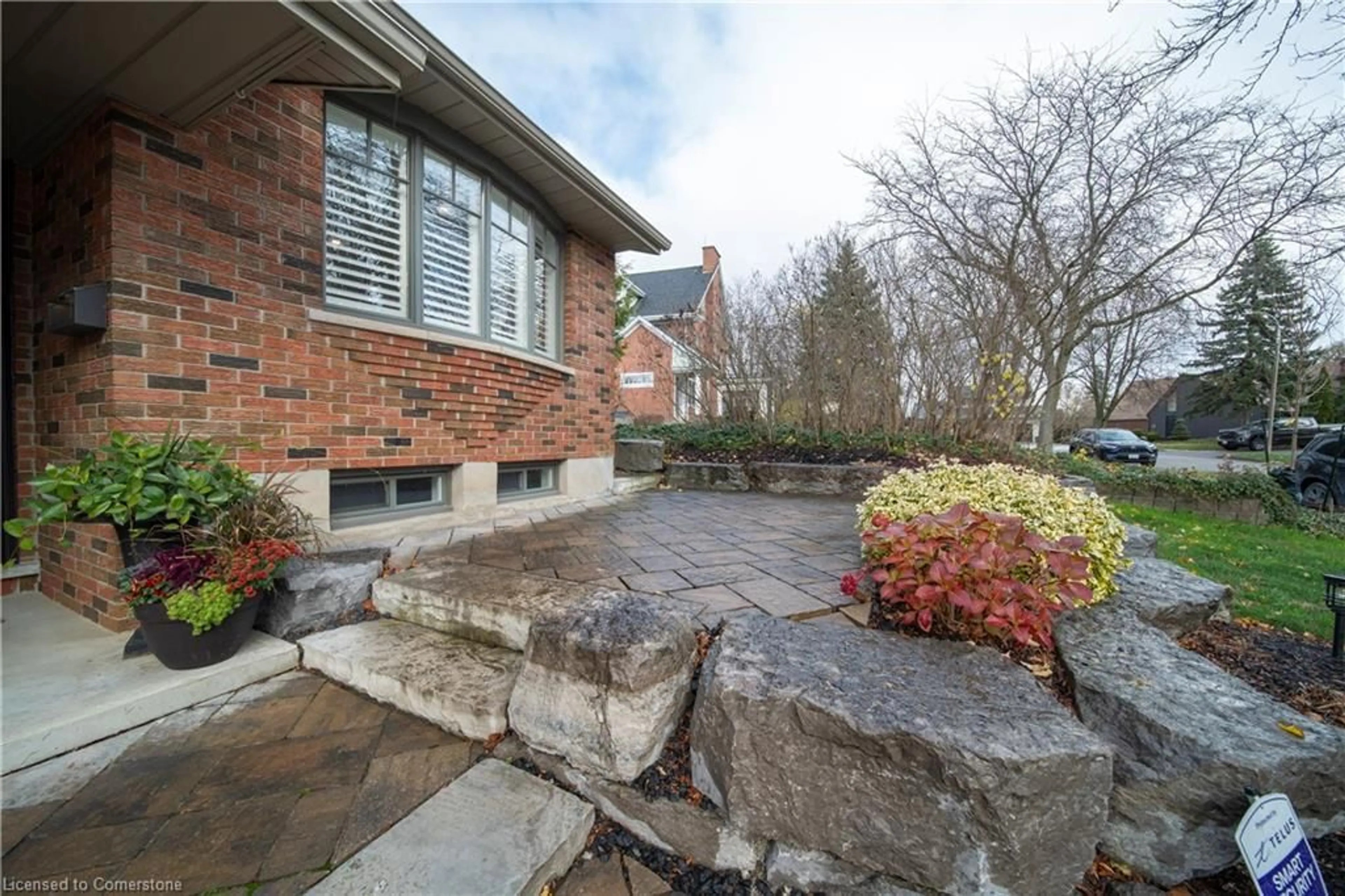 Patio, the fenced backyard for 33 Woodview Cres, Kitchener Ontario N2A 3E5