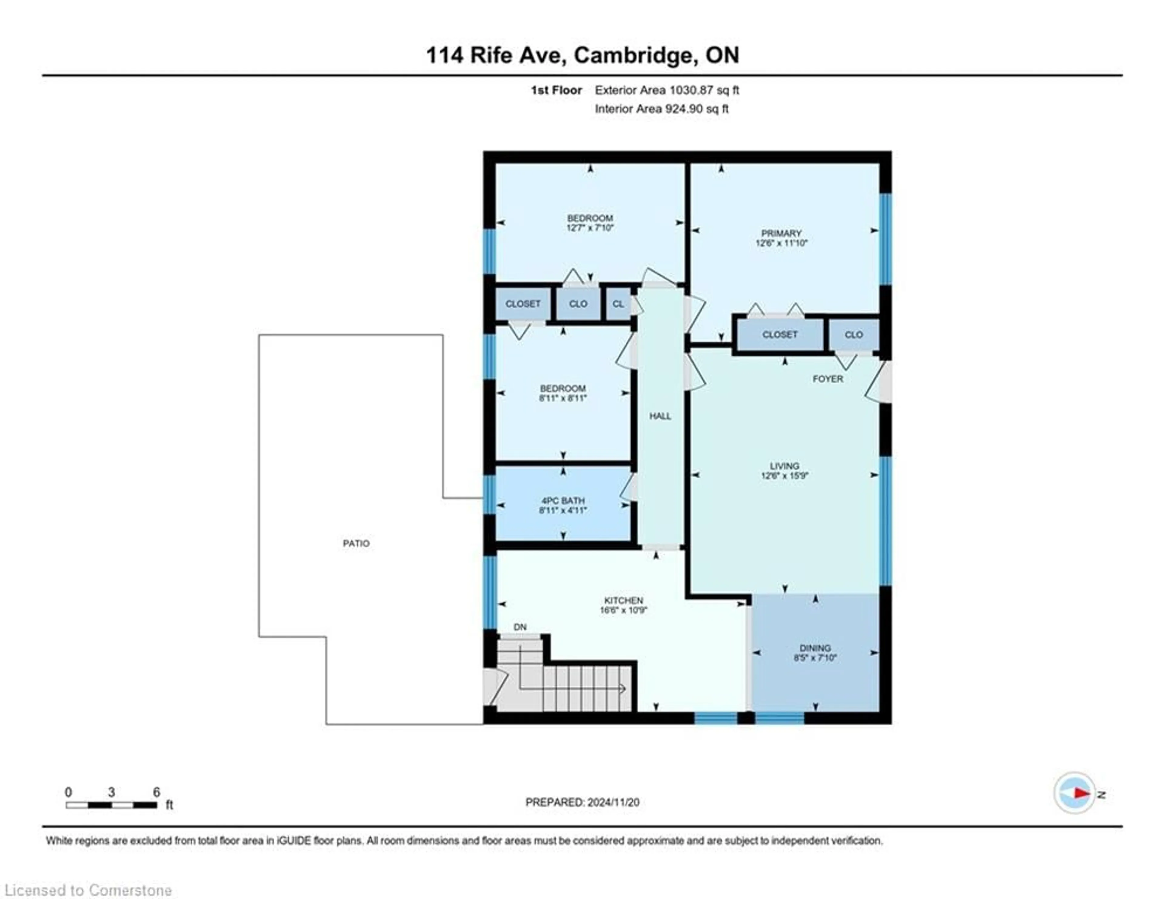 Floor plan for 114 Rife Ave, Cambridge Ontario N3C 2G7