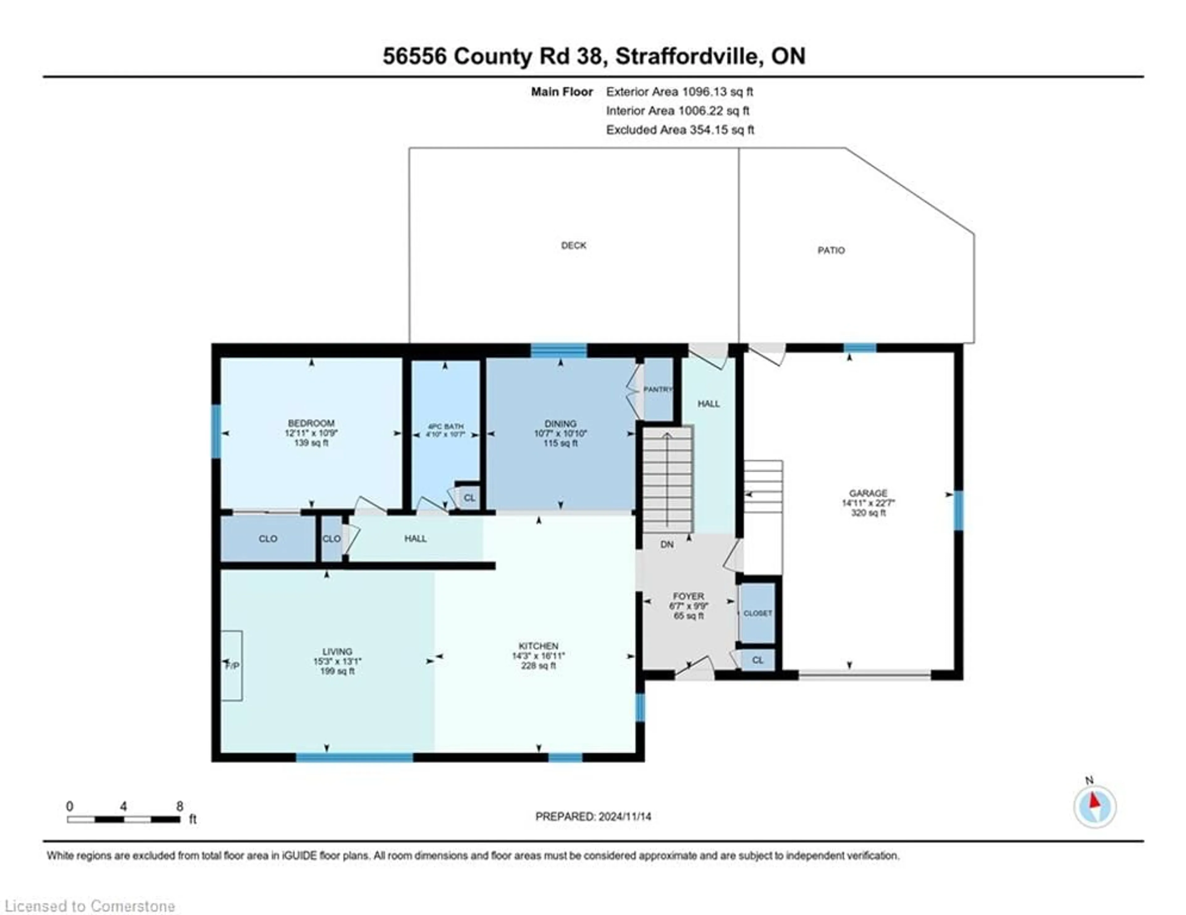 Floor plan for 56556 Heritage Line, Straffordville Ontario M0J 1Y0