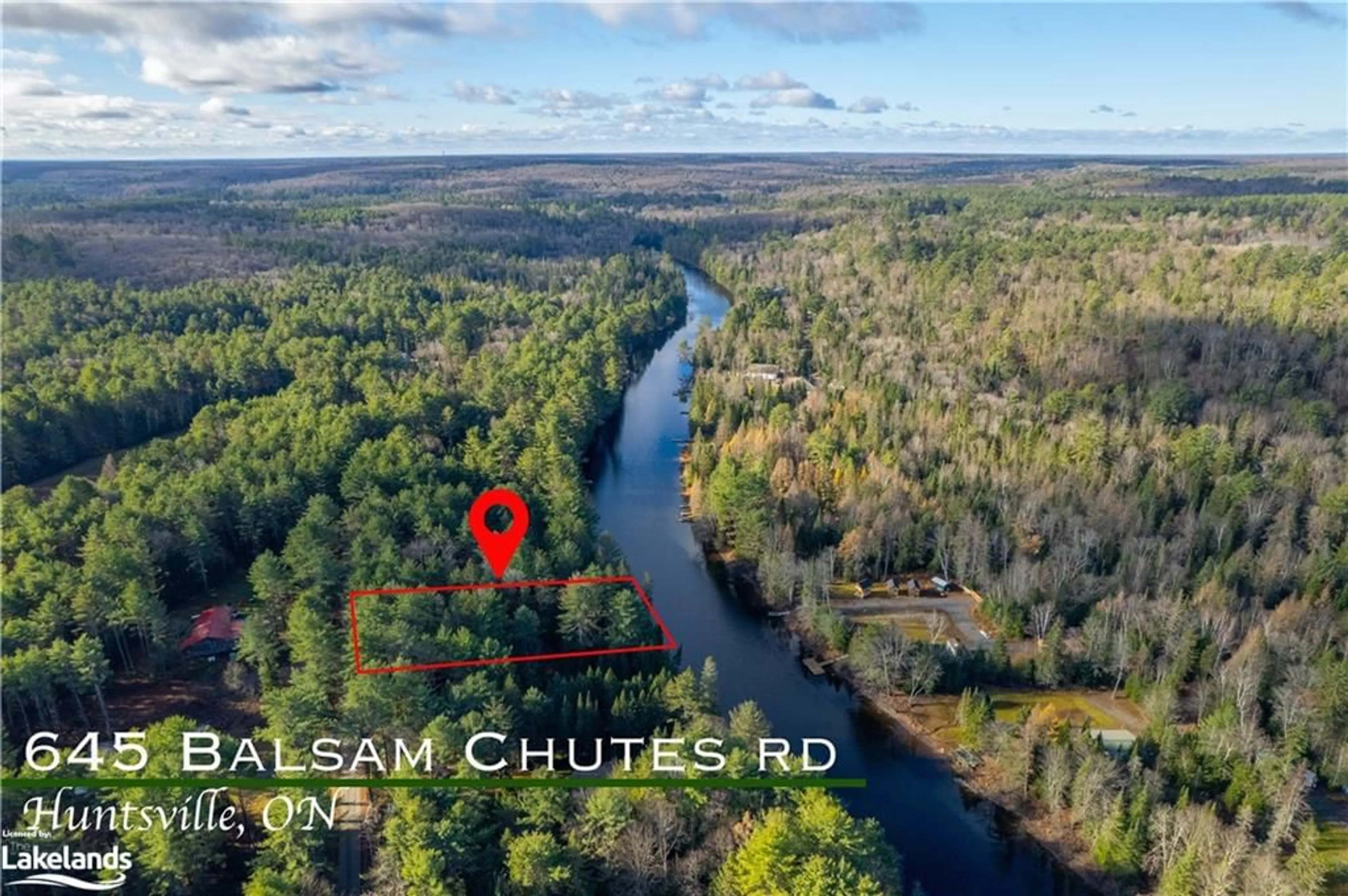 Picture of a map for 645 Balsam Chutes Road, Port Sydney Ontario P0B 1L0