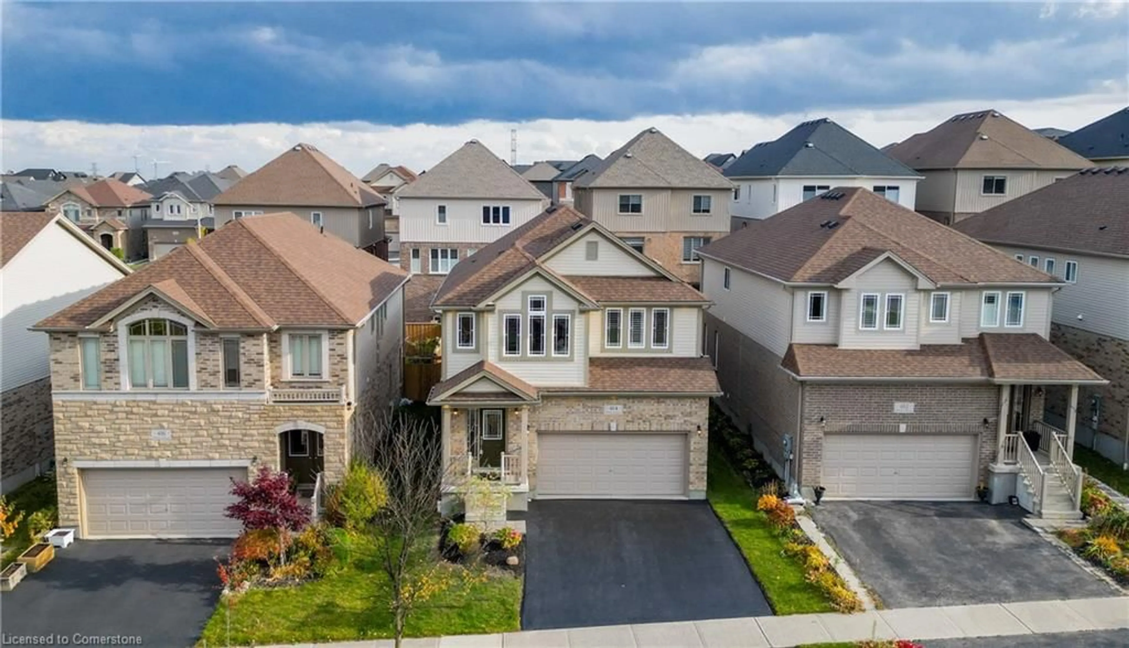 Frontside or backside of a home, the street view for 414 Wild Calla St, Waterloo Ontario N2V 0B5