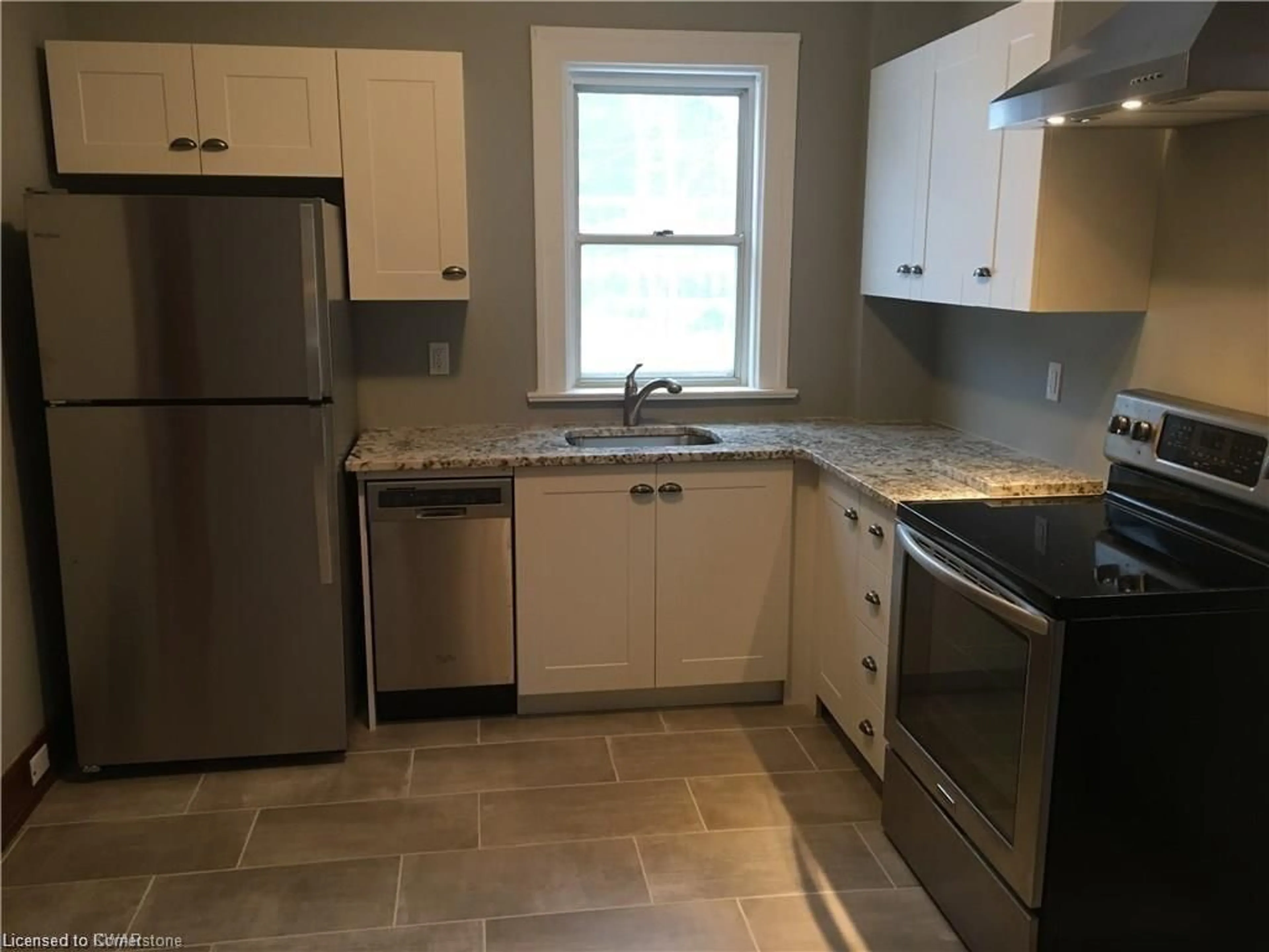 Standard kitchen, ceramic floors for 491 Park St, Kitchener Ontario N2G 1N7