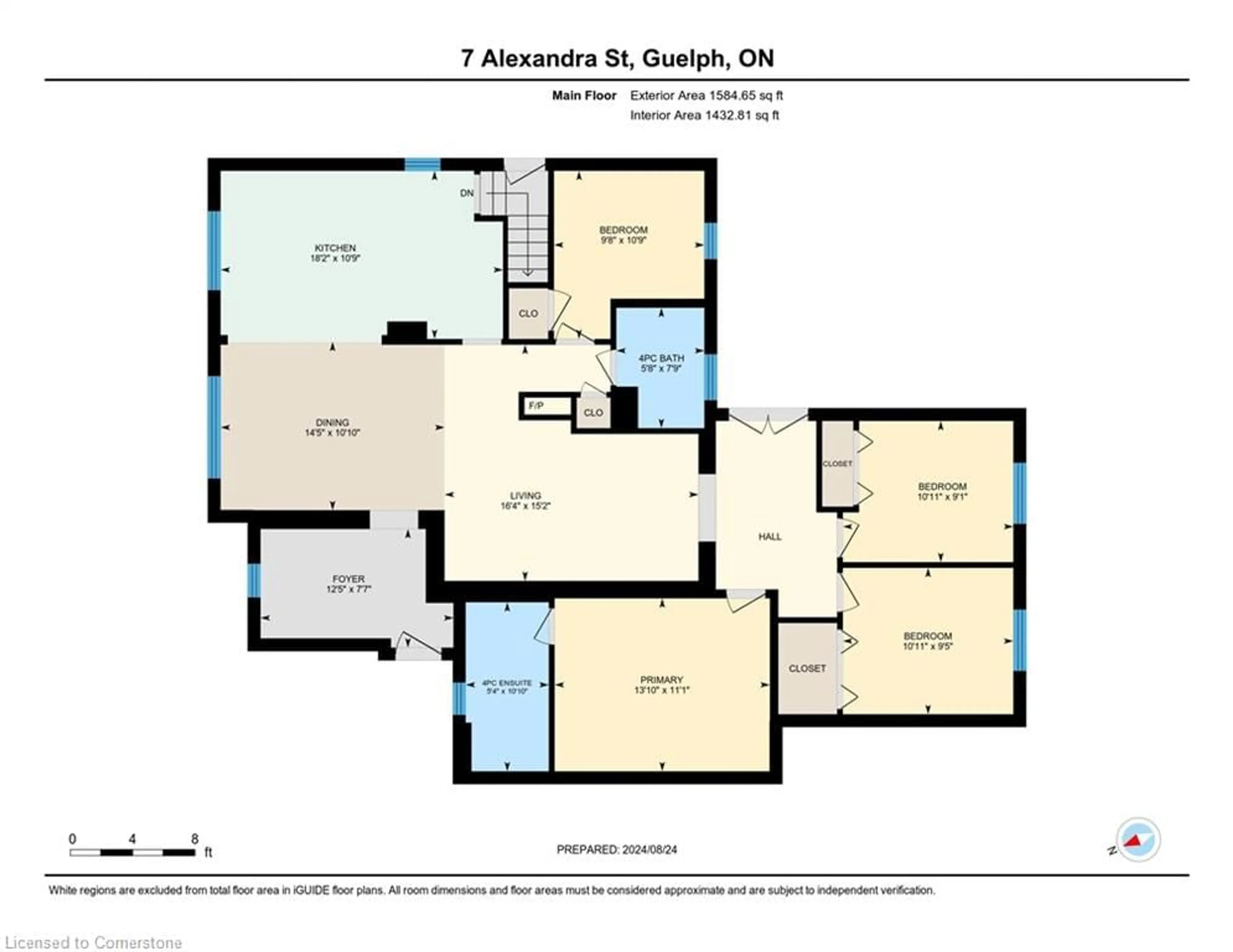 Floor plan for 7 Alexandra St, Guelph Ontario N1H 1K8