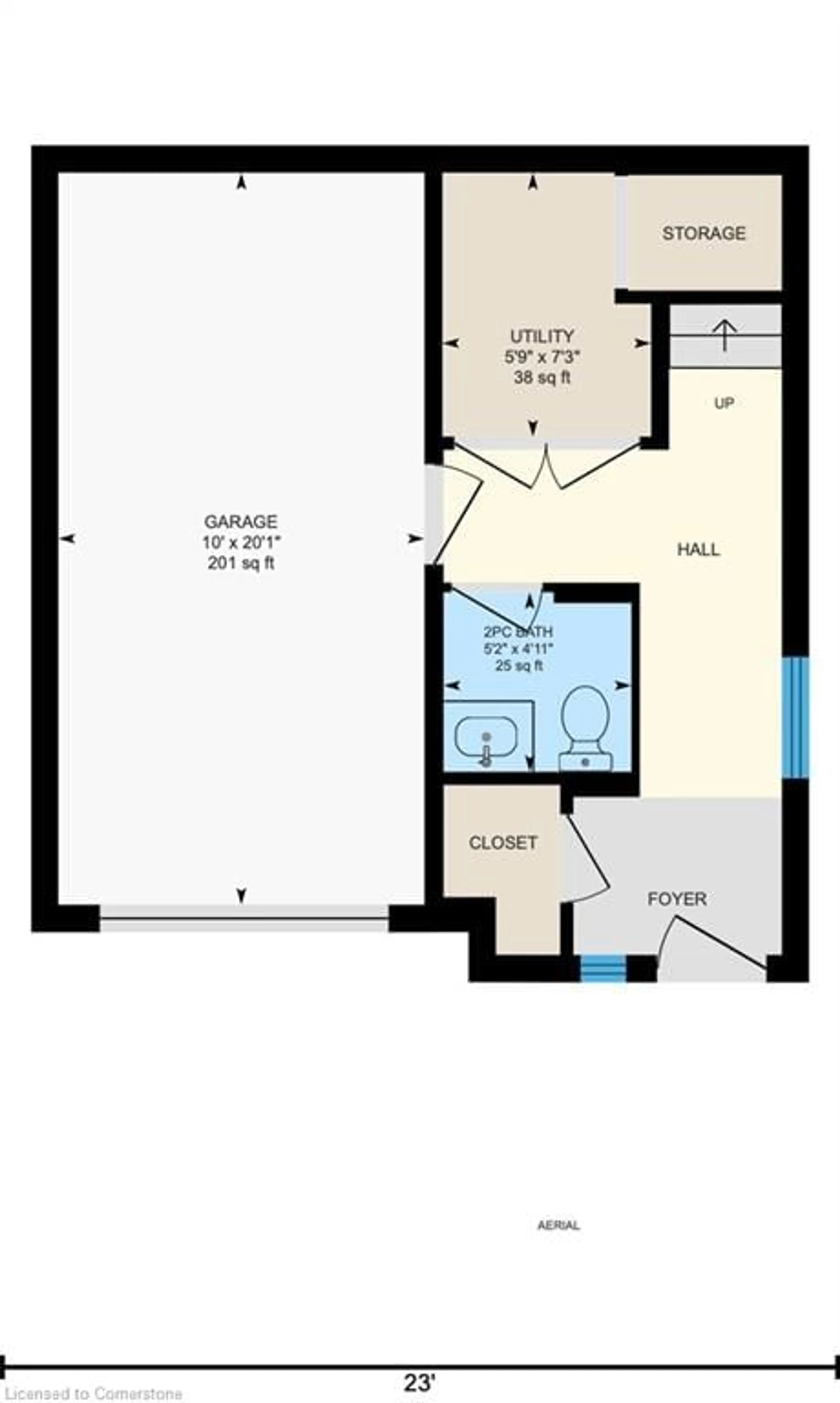 Floor plan for 590 North Service Rd #52, Stoney Creek Ontario L8E 0K5