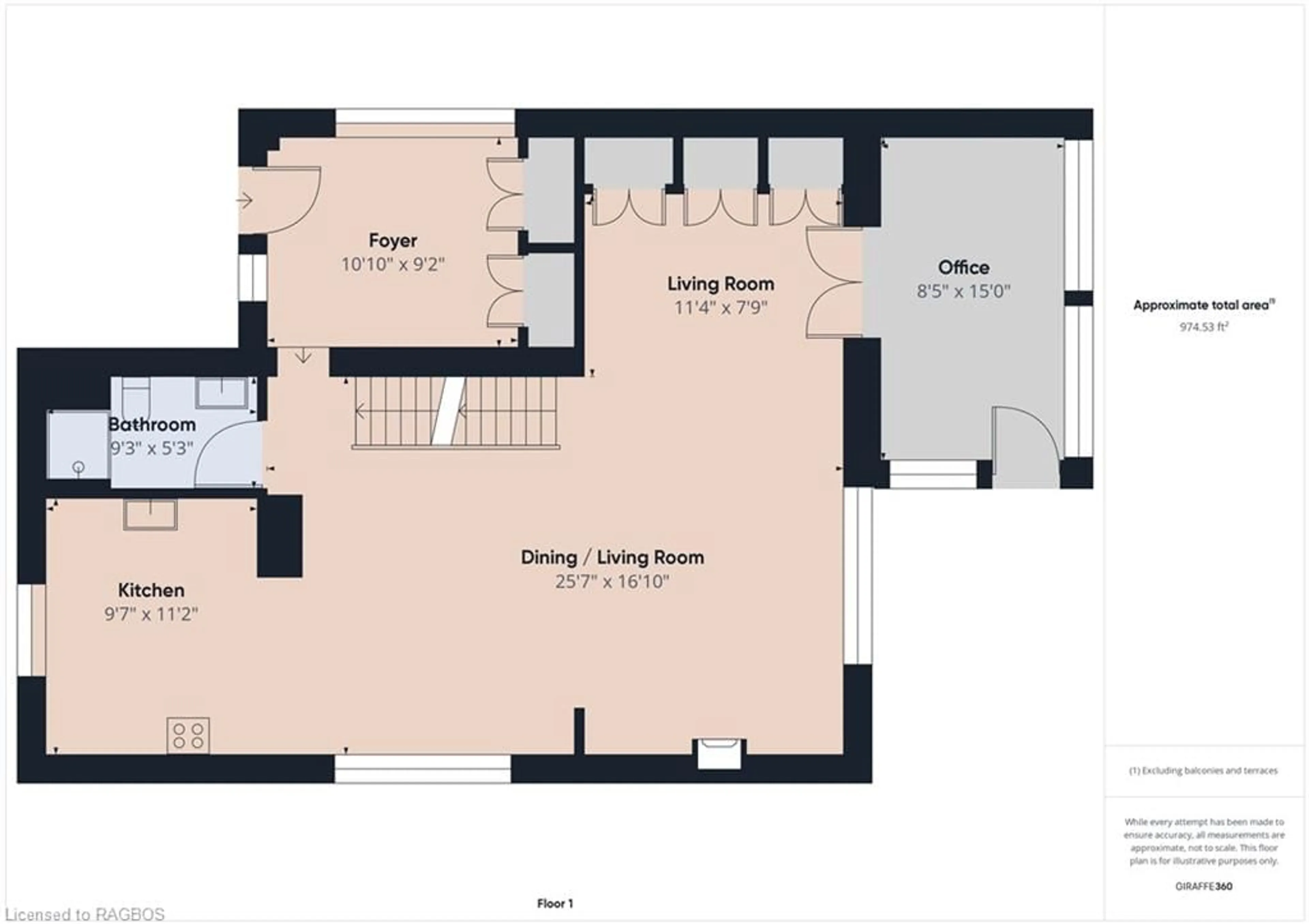 Floor plan for 1186 Queen St, Kincardine Ontario N2Z 1G5