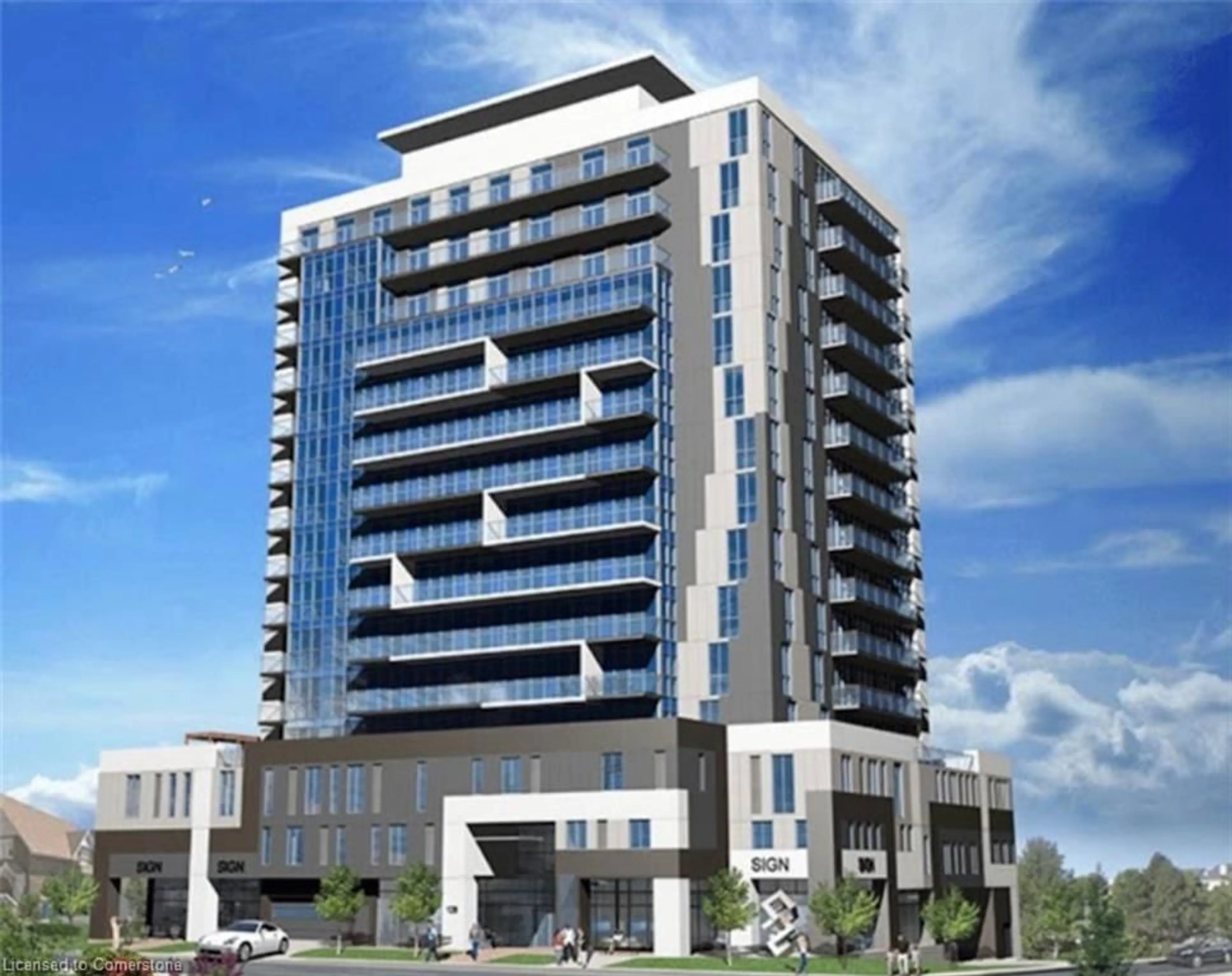 A pic from exterior of the house or condo, the front or back of building for 128 King St #1211, Waterloo Ontario N2J 0E9