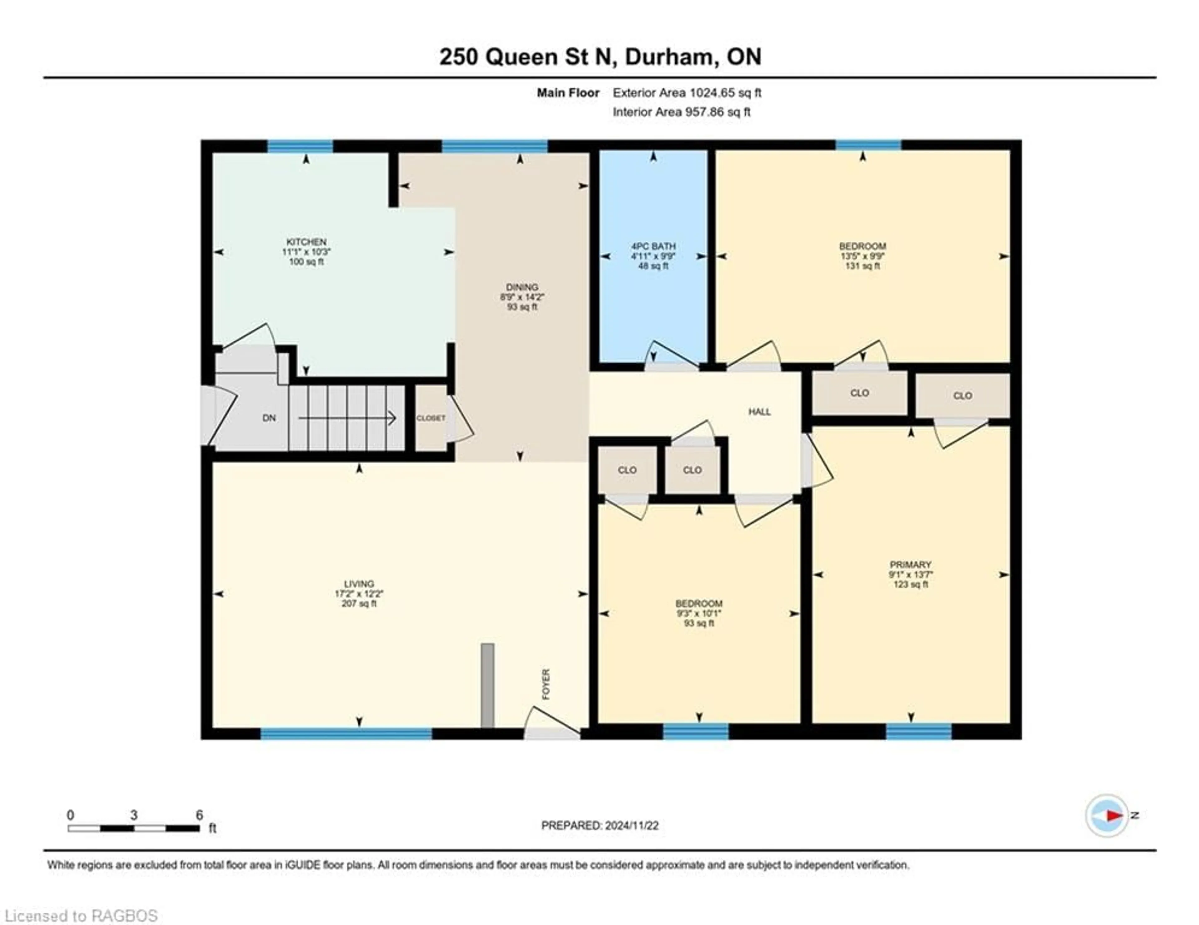 Floor plan for 250 Queen St N, Durham Ontario N0G 1R0