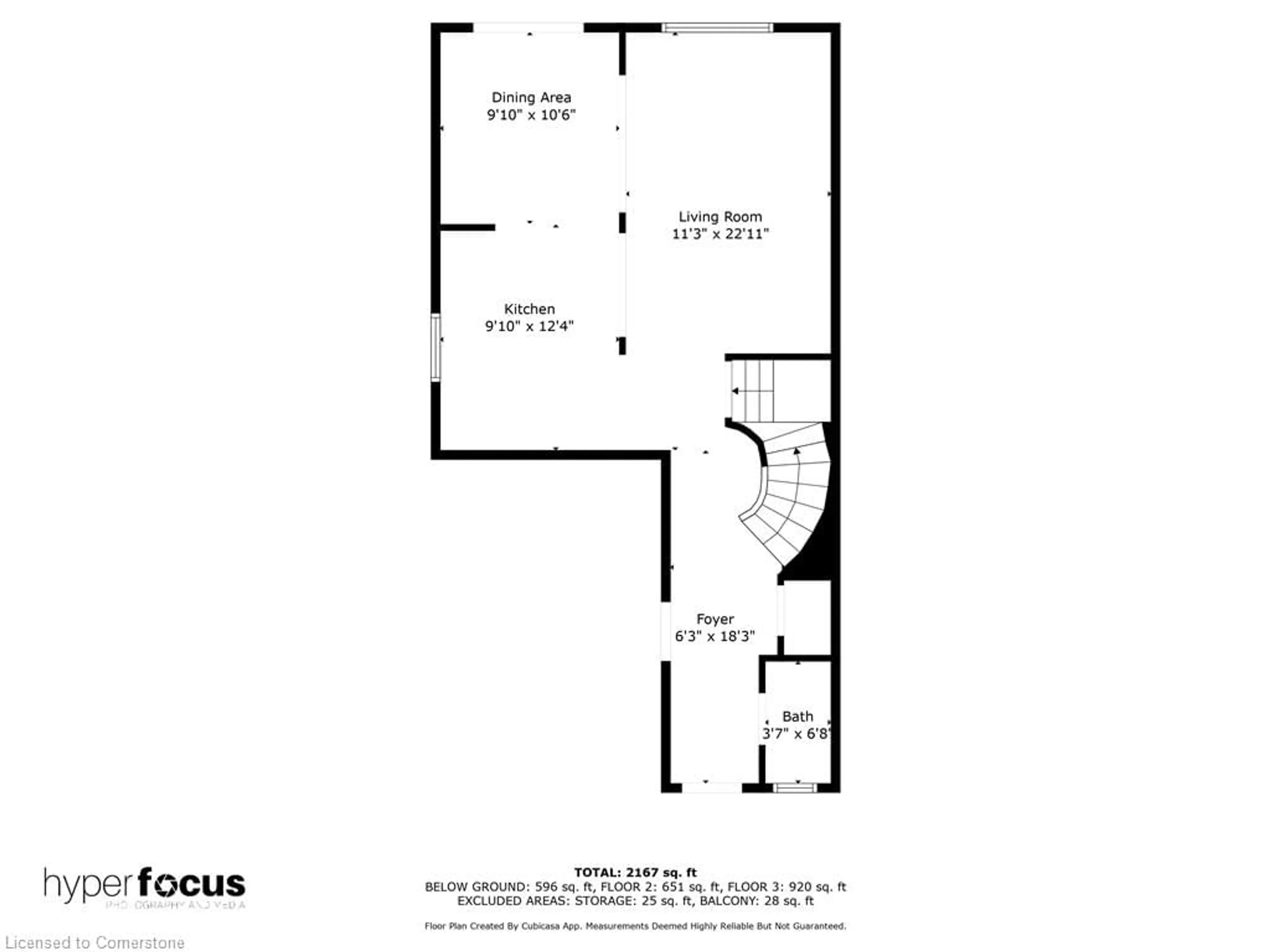 Floor plan for 219 Bay St, Hamilton Ontario L8R 2R1