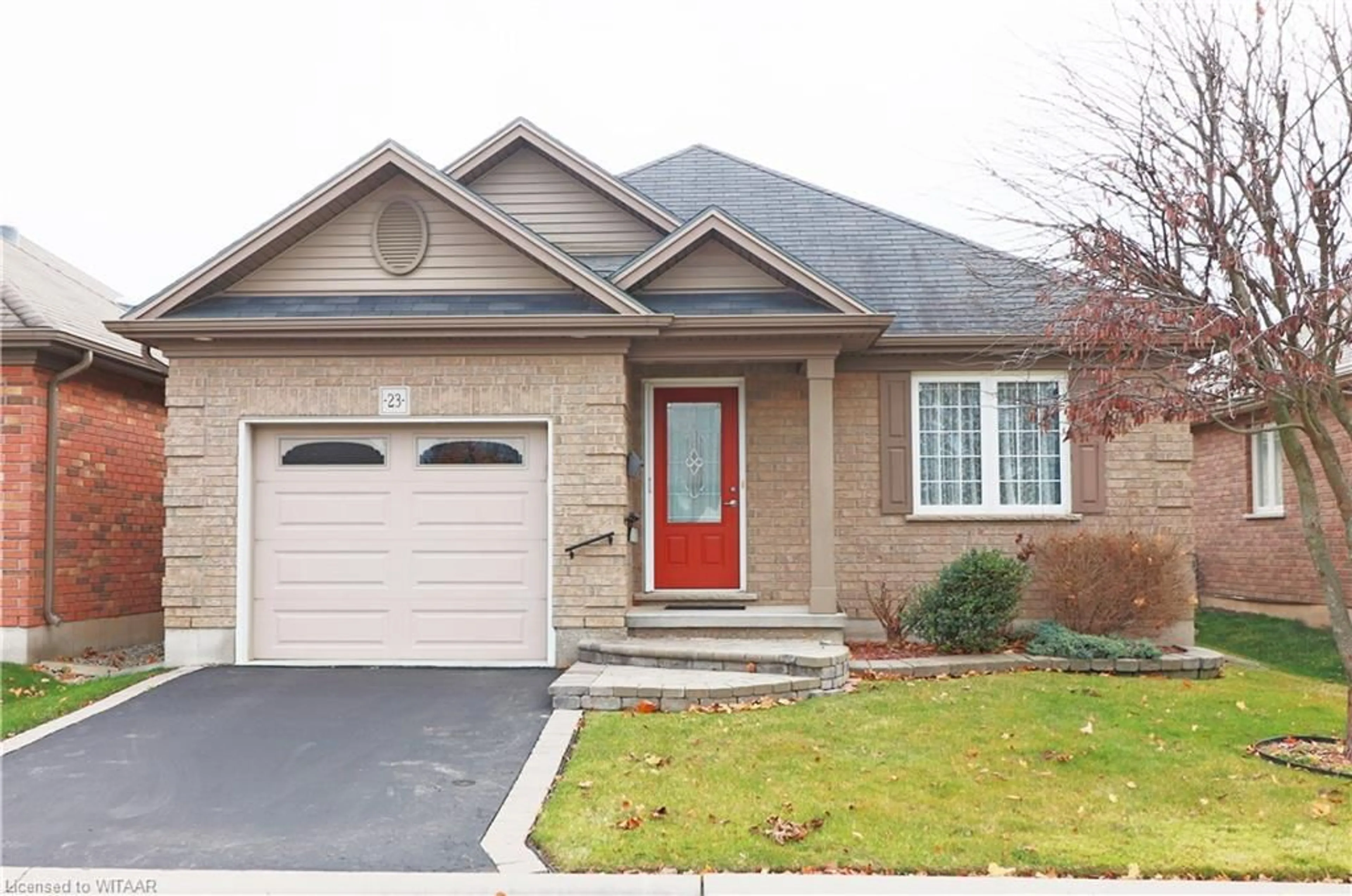 Home with brick exterior material for 23 Hogarth Dr, Tillsonburg Ontario N4G 0C2