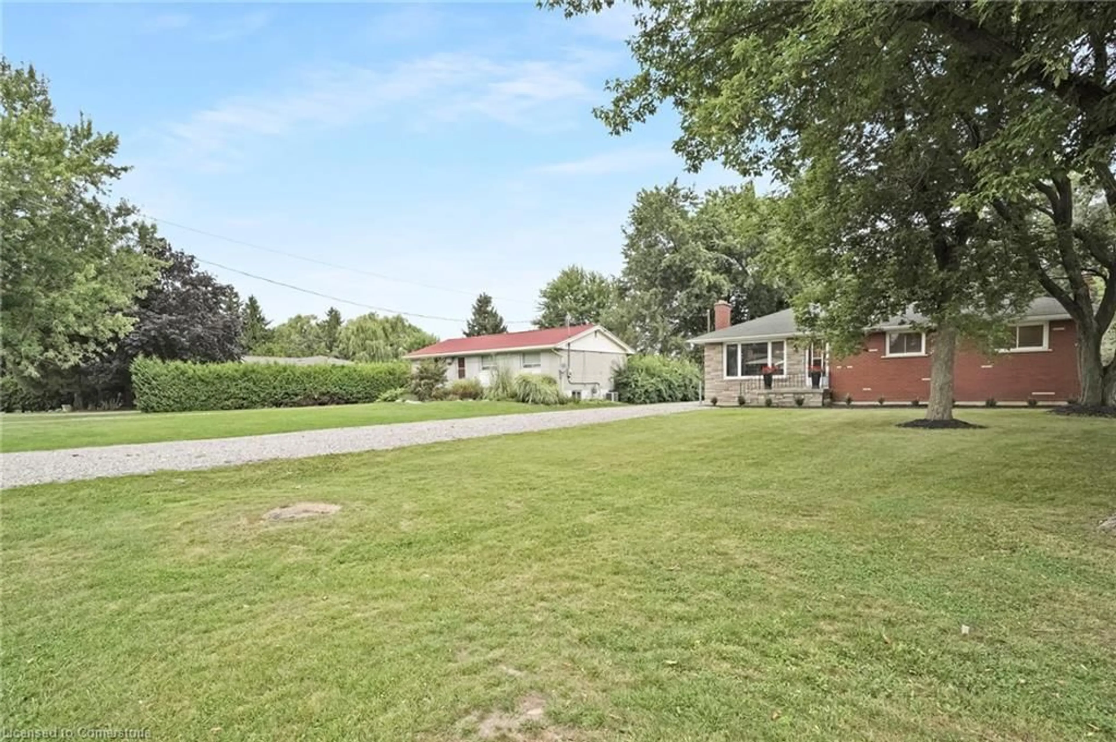 Frontside or backside of a home, the fenced backyard for 9184 Airport Rd, Mount Hope Ontario L0R 1W0