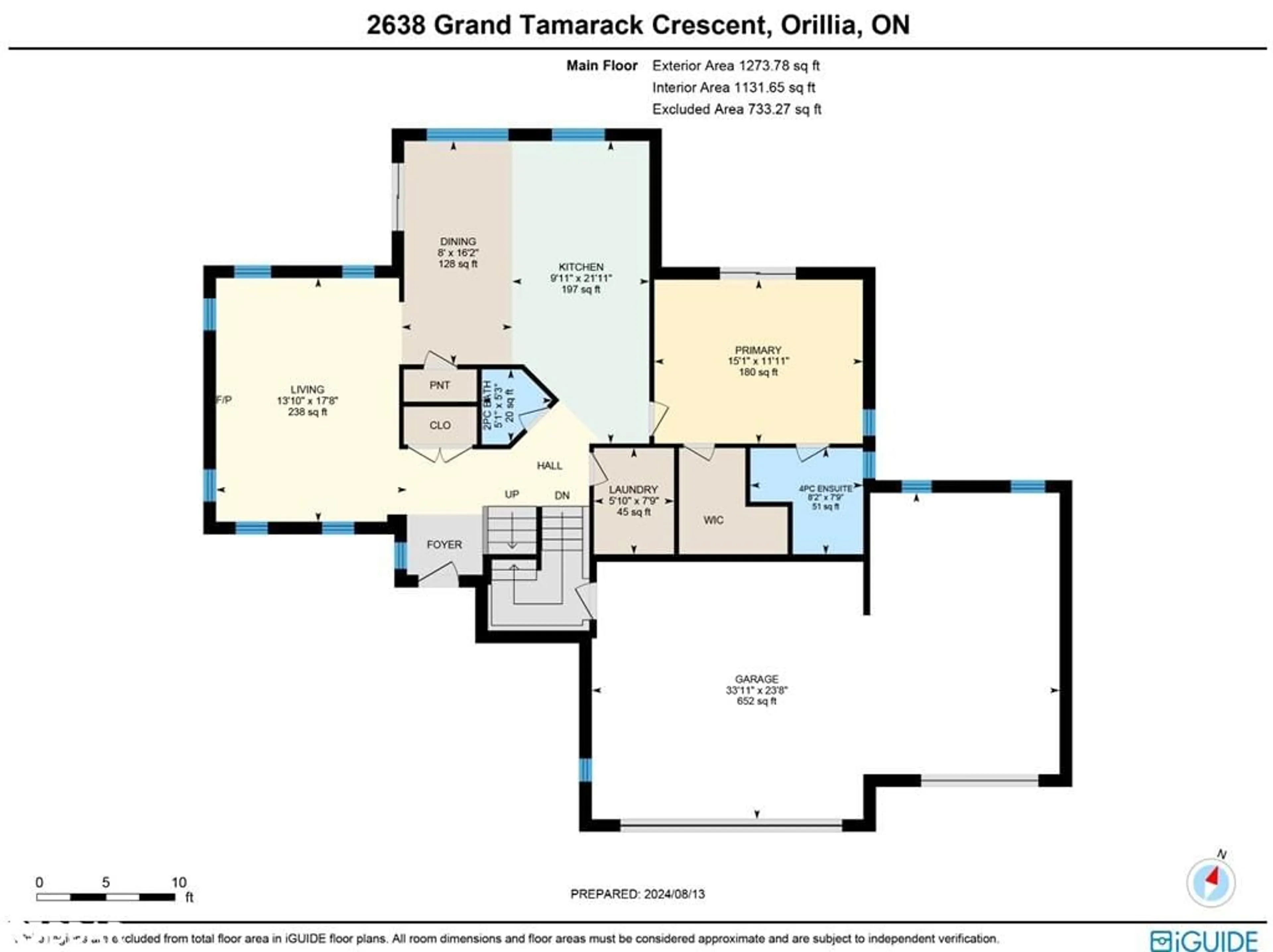 Floor plan for 2638 Grand Tamarack Cres, Severn Ontario L3V 7A8